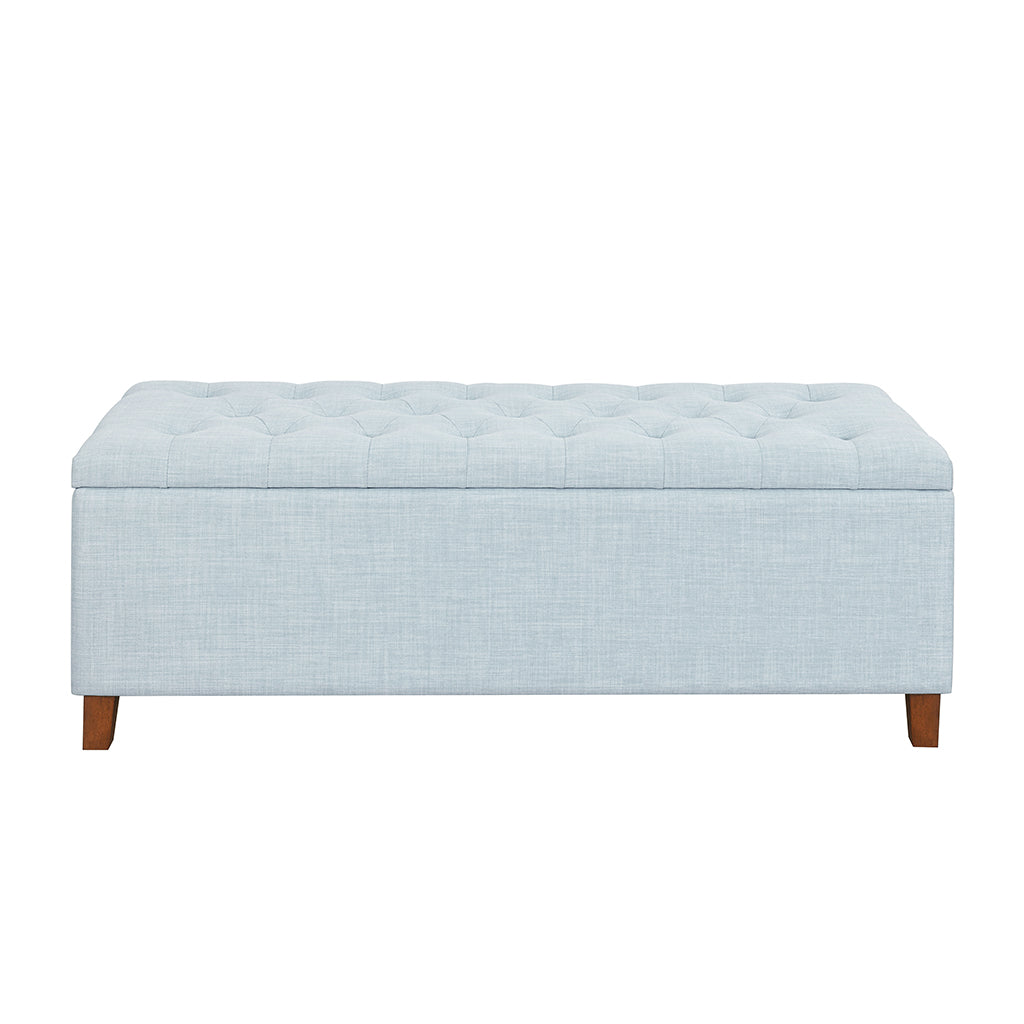 Madison Park Tufted Top Upholstered Storage Bench
