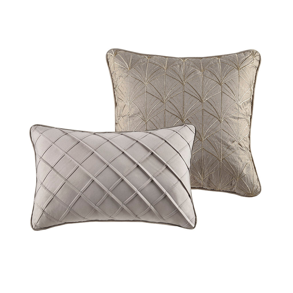 Madison Park 12 Piece Jacquard Comforter Set with Bed Sheets