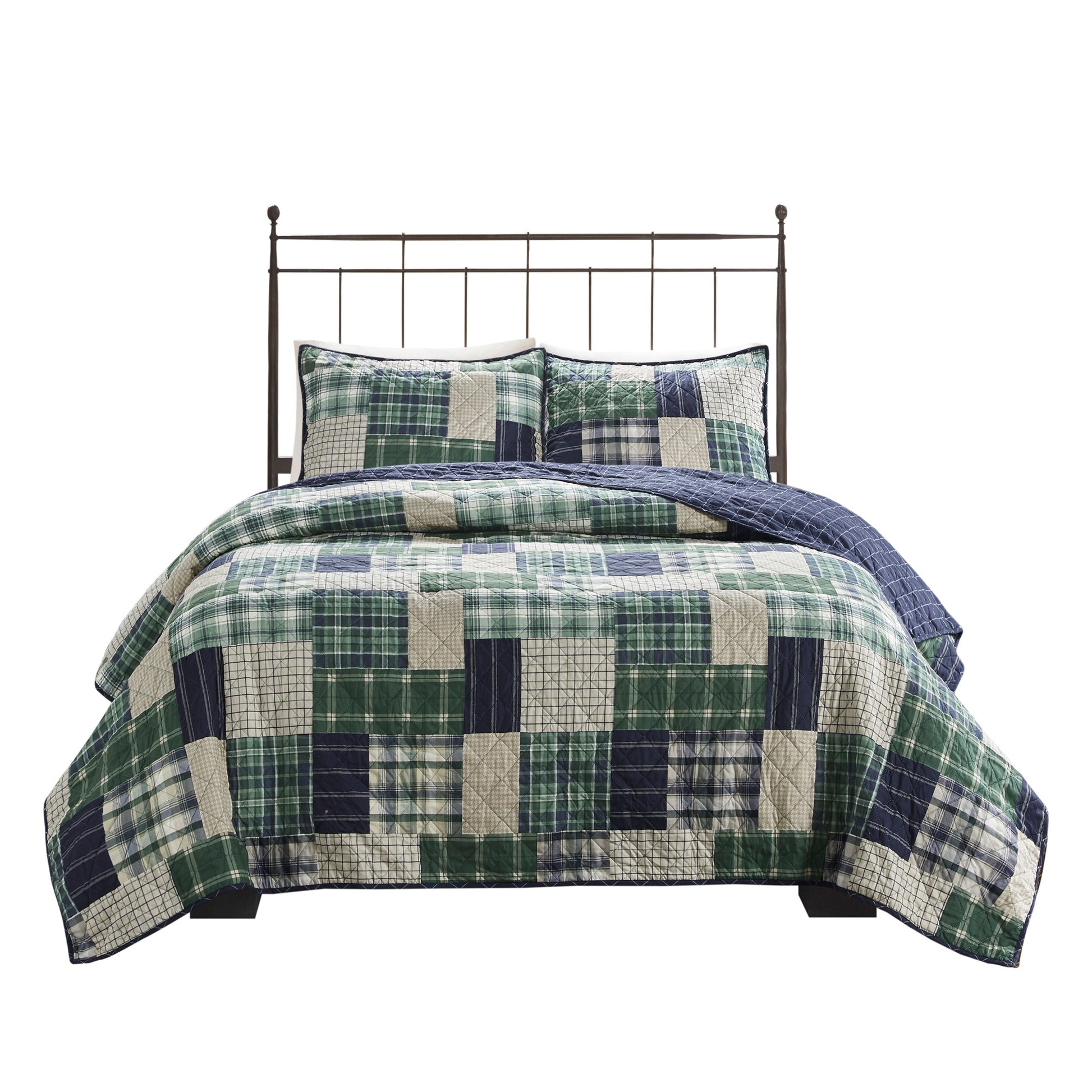 Madison Park 3 Piece Reversible Printed Quilt Set