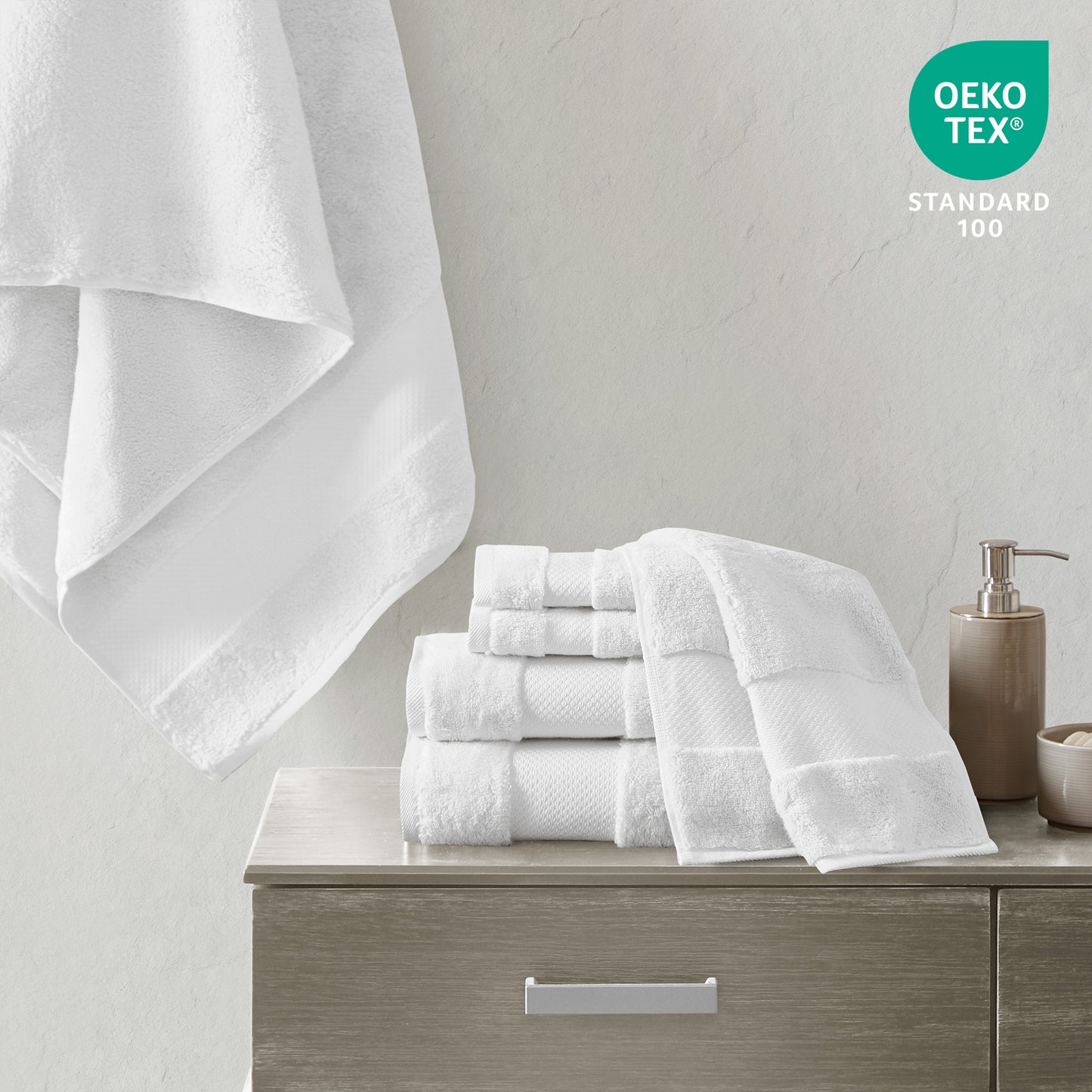 Madison Park Signature Cotton 6 Piece Bath Towel Set