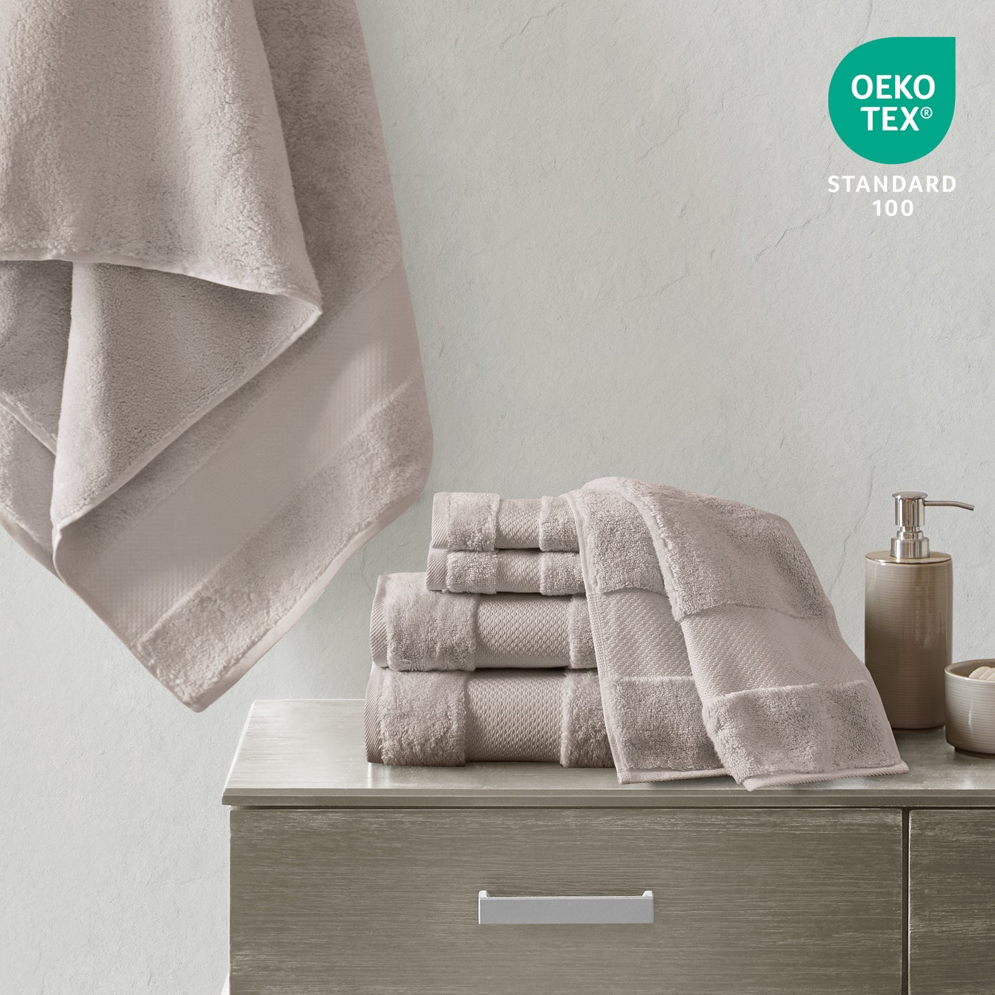 Madison Park Signature Cotton 6 Piece Bath Towel Set