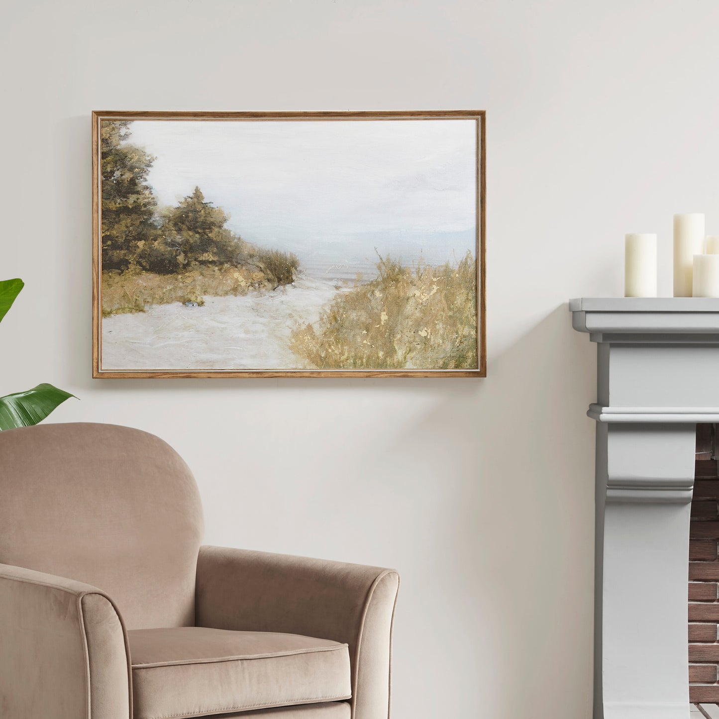 Madison Park Abstract Landscape Framed Canvas Wall Art