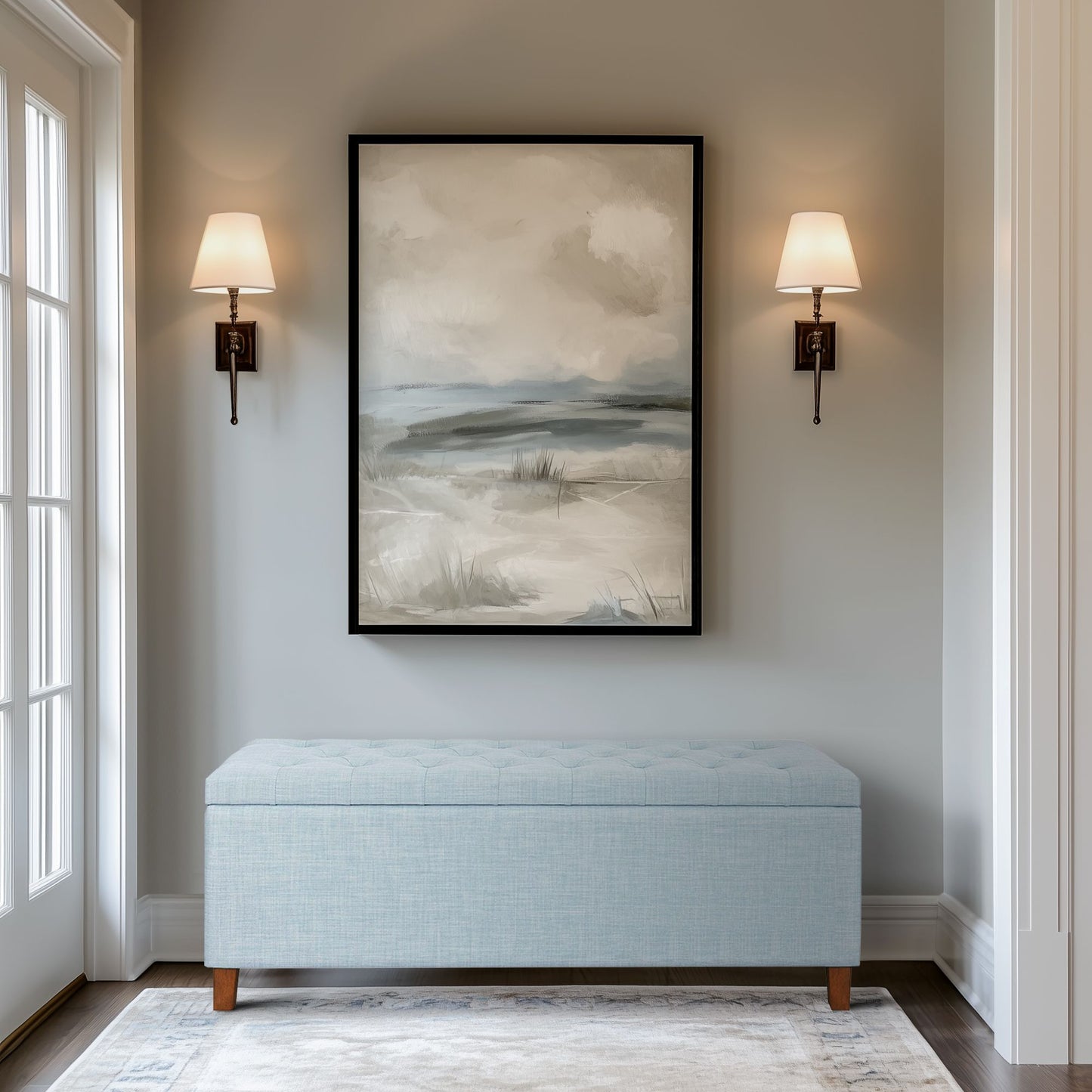 Madison Park Tufted Top Upholstered Storage Bench