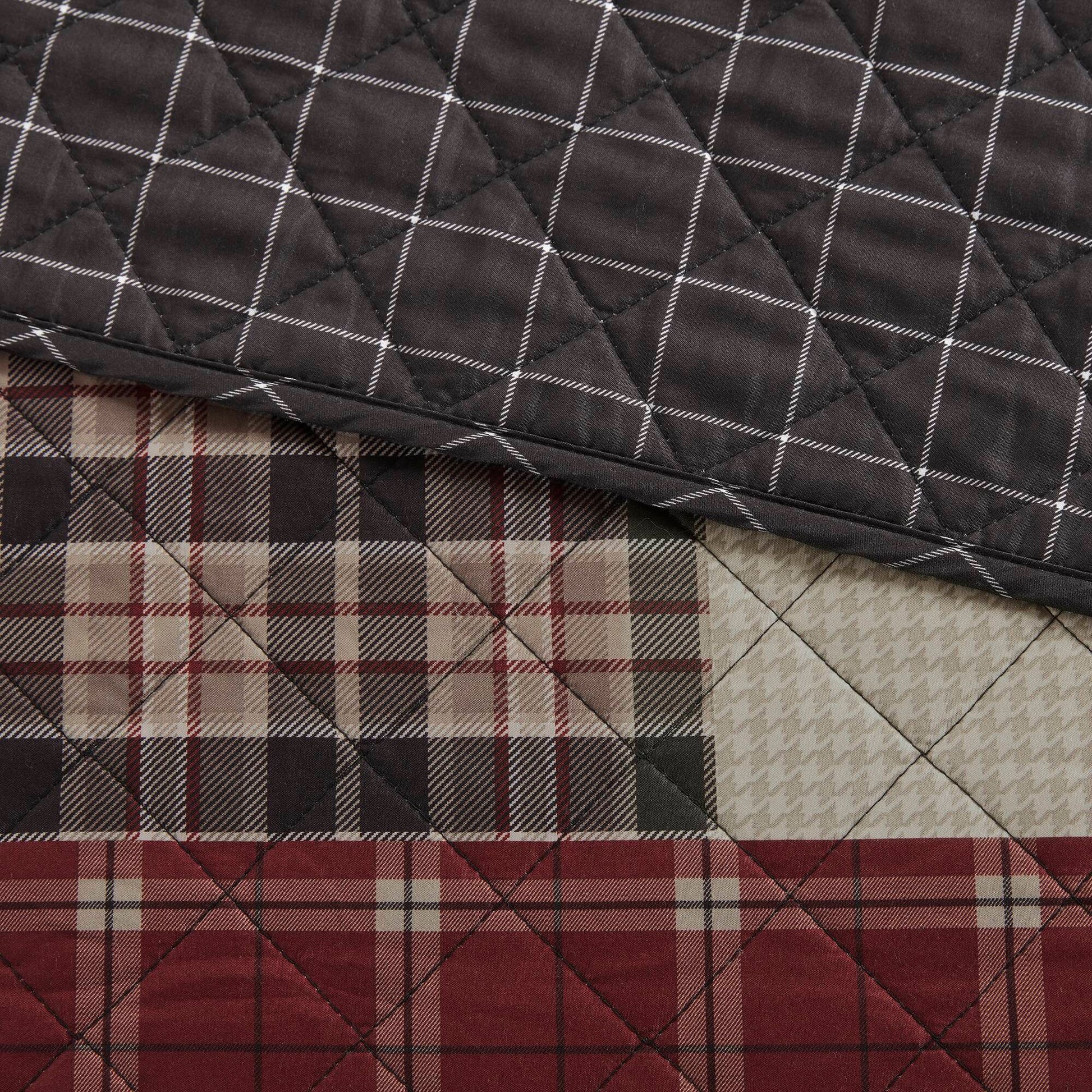 Madison Park 3 Piece Reversible Printed Quilt Set