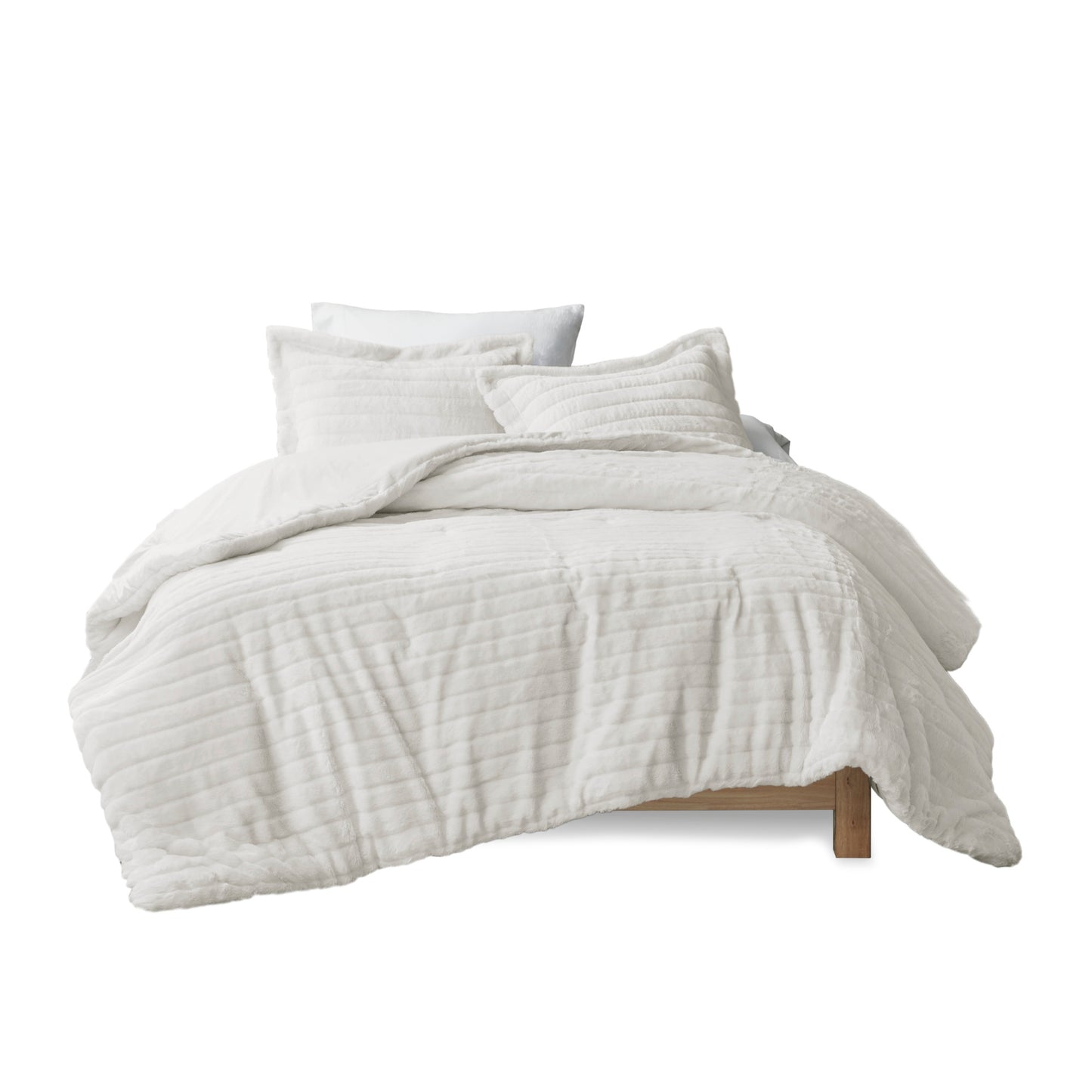 Madison Park Faux Fur Comforter Set
