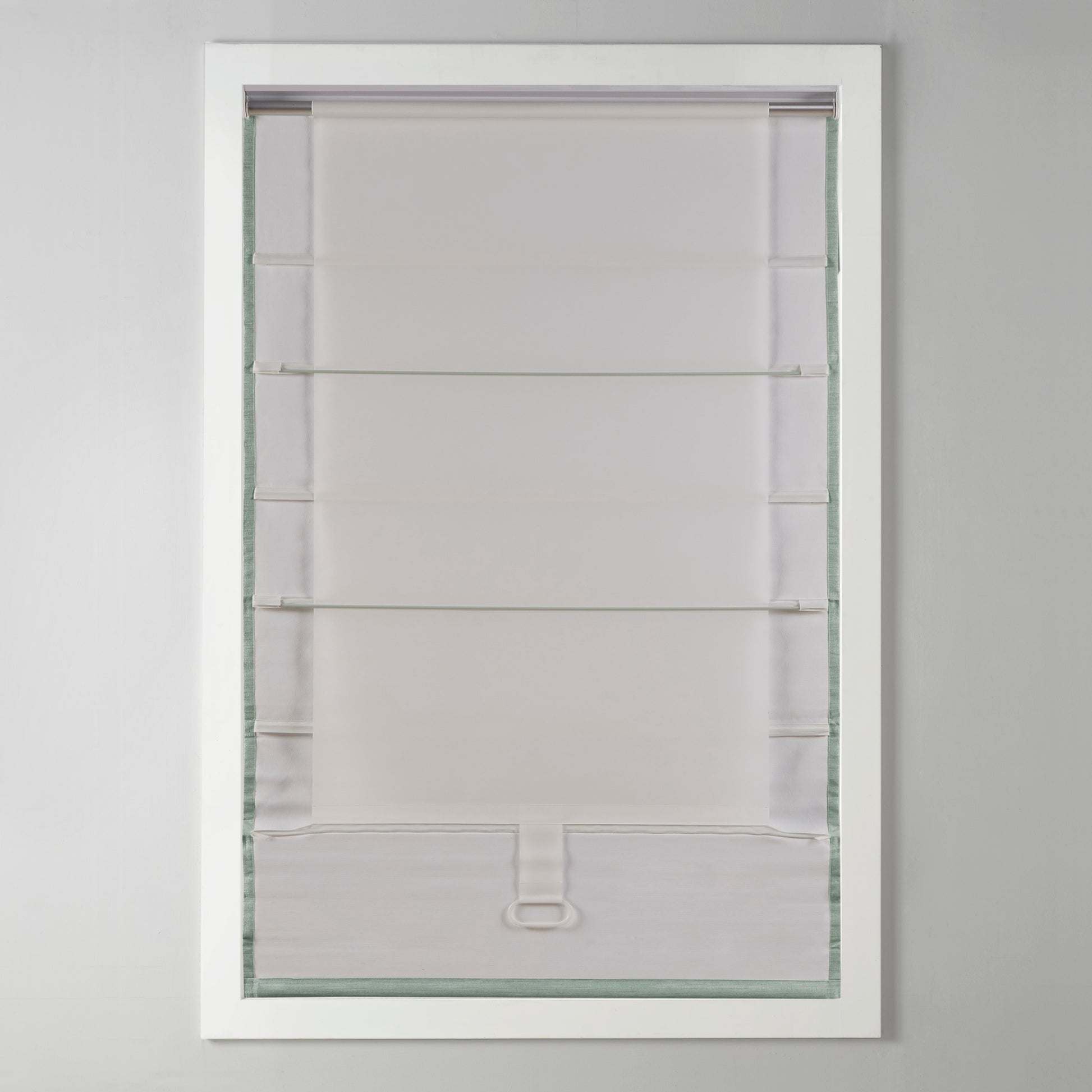 Madison Park Basketweave Room Darkening Cordless Roman Shade