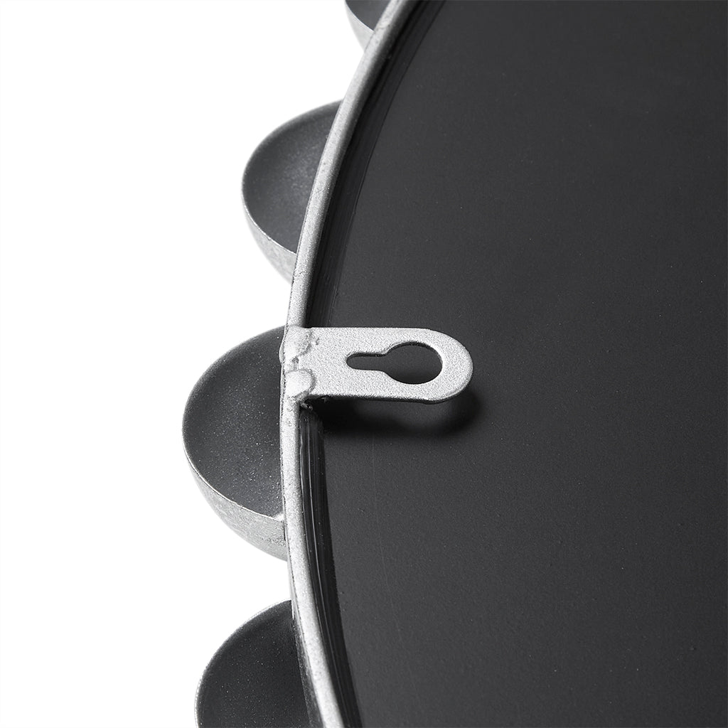 Madison Park Signature 27" Medium Decorative Round Wall Mirror with Beaded Metal Frame