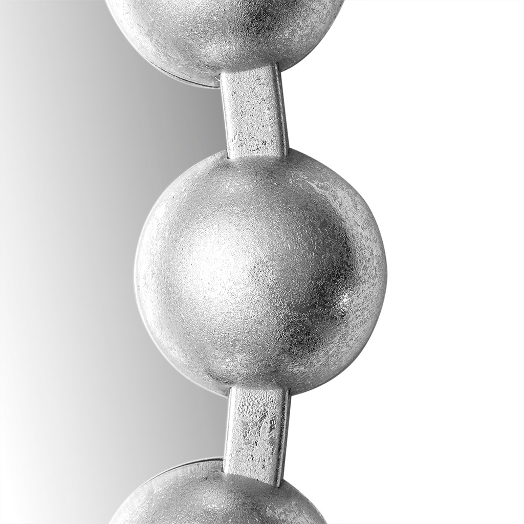 Madison Park Signature 27" Medium Decorative Round Wall Mirror with Beaded Metal Frame