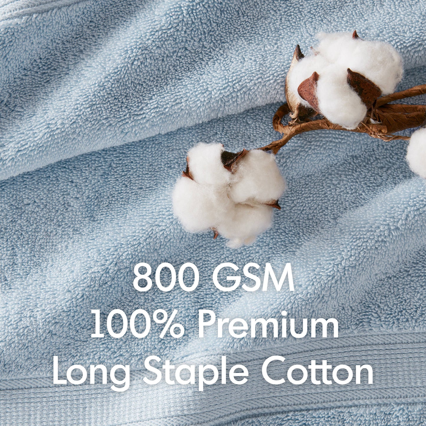 Madison Park Signature 800GSM Ultra-Soft 100% Cotton Absorbent Towel Set