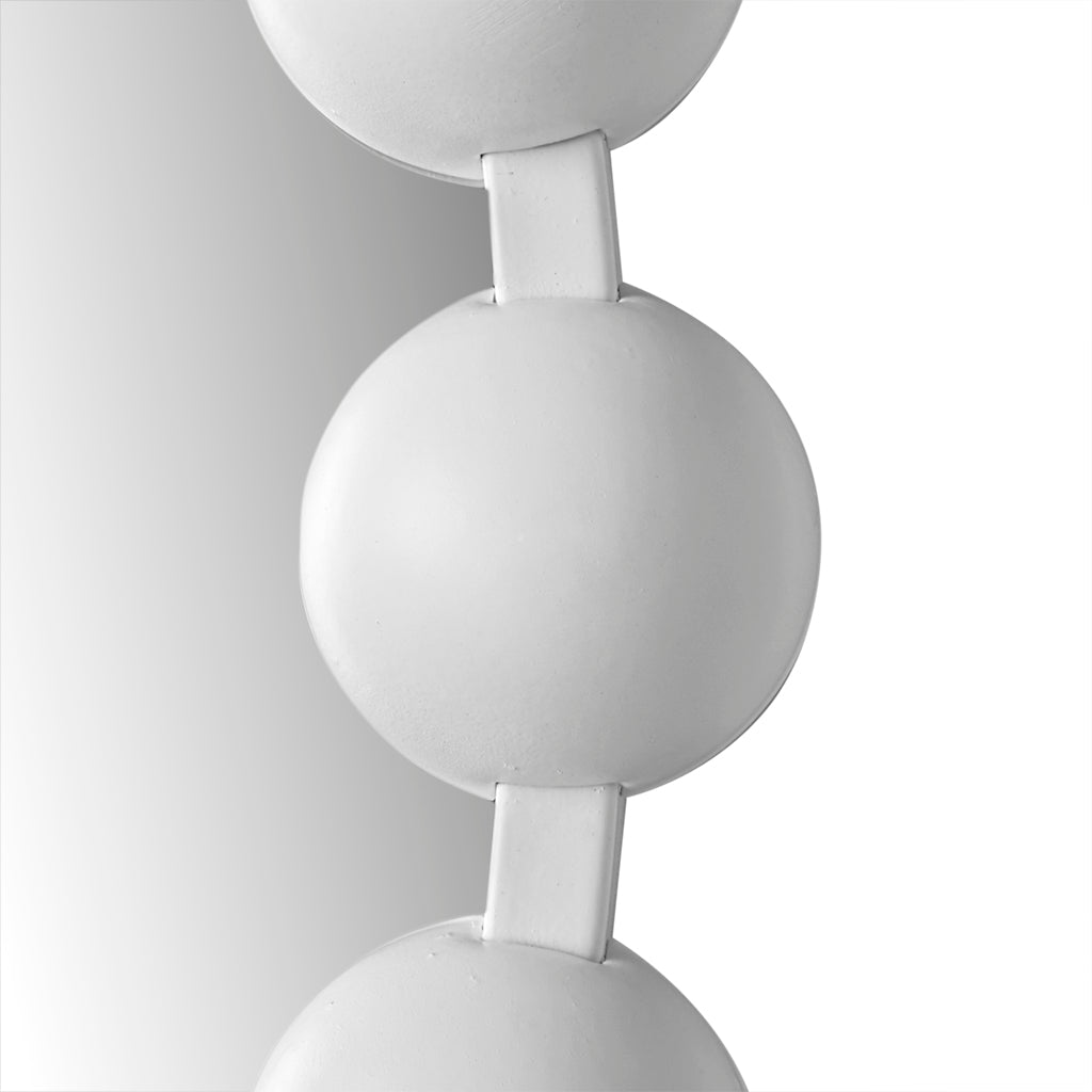 Madison Park Signature 36" Large Decorative Round Wall Mirror with Beaded Metal Frame