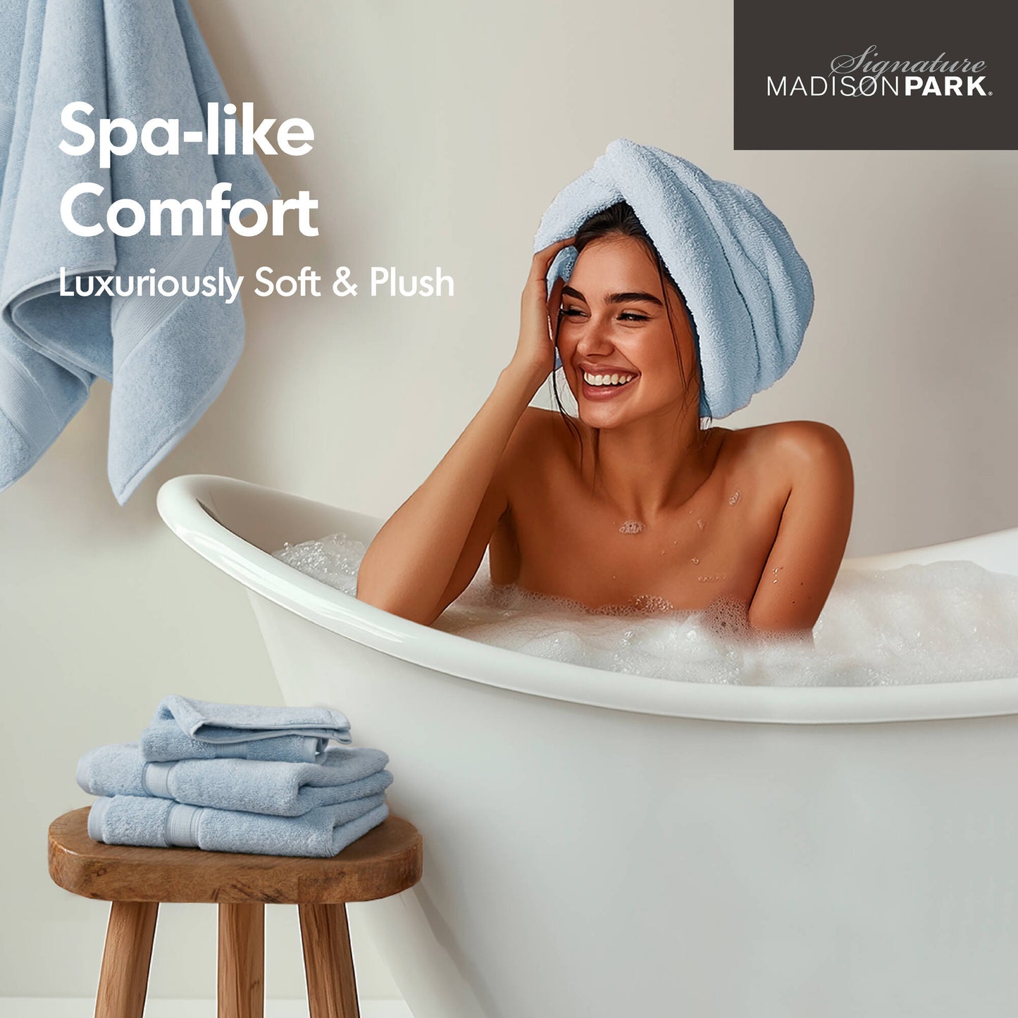 Madison Park Signature 800GSM Ultra-Soft 100% Cotton Absorbent Towel Set