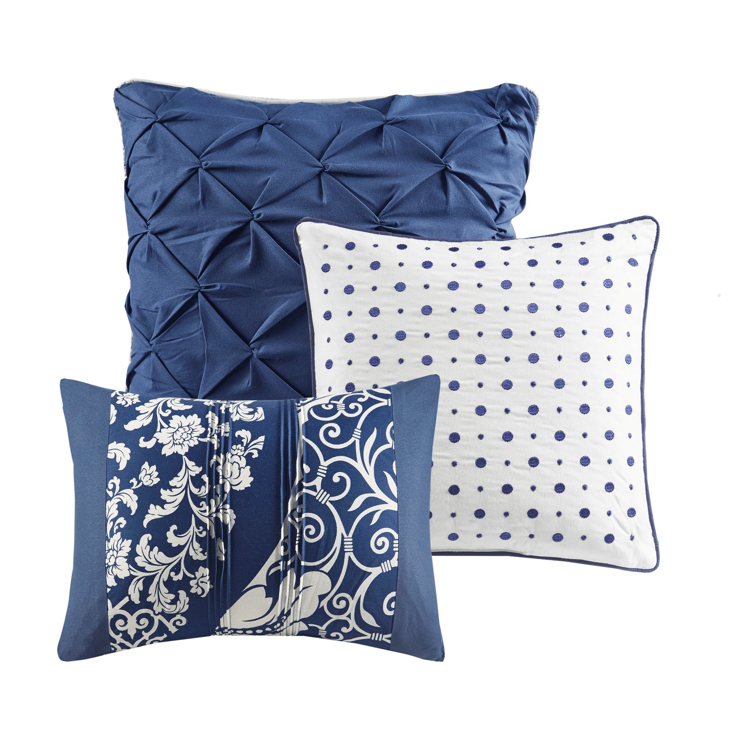 Madison Park 6 Piece Printed Cotton Quilt Set with Throw Pillows