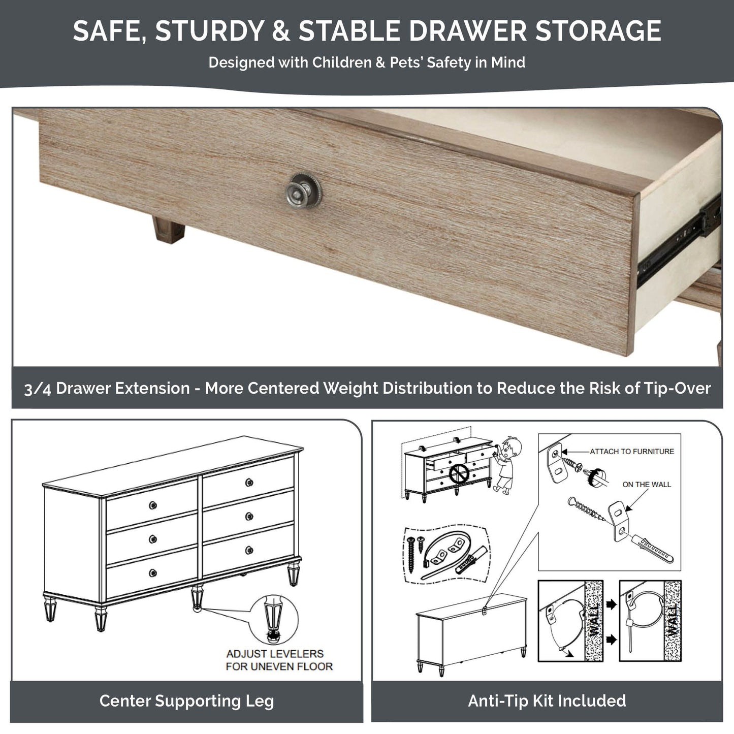 Madison Park Signature Small Dresser
