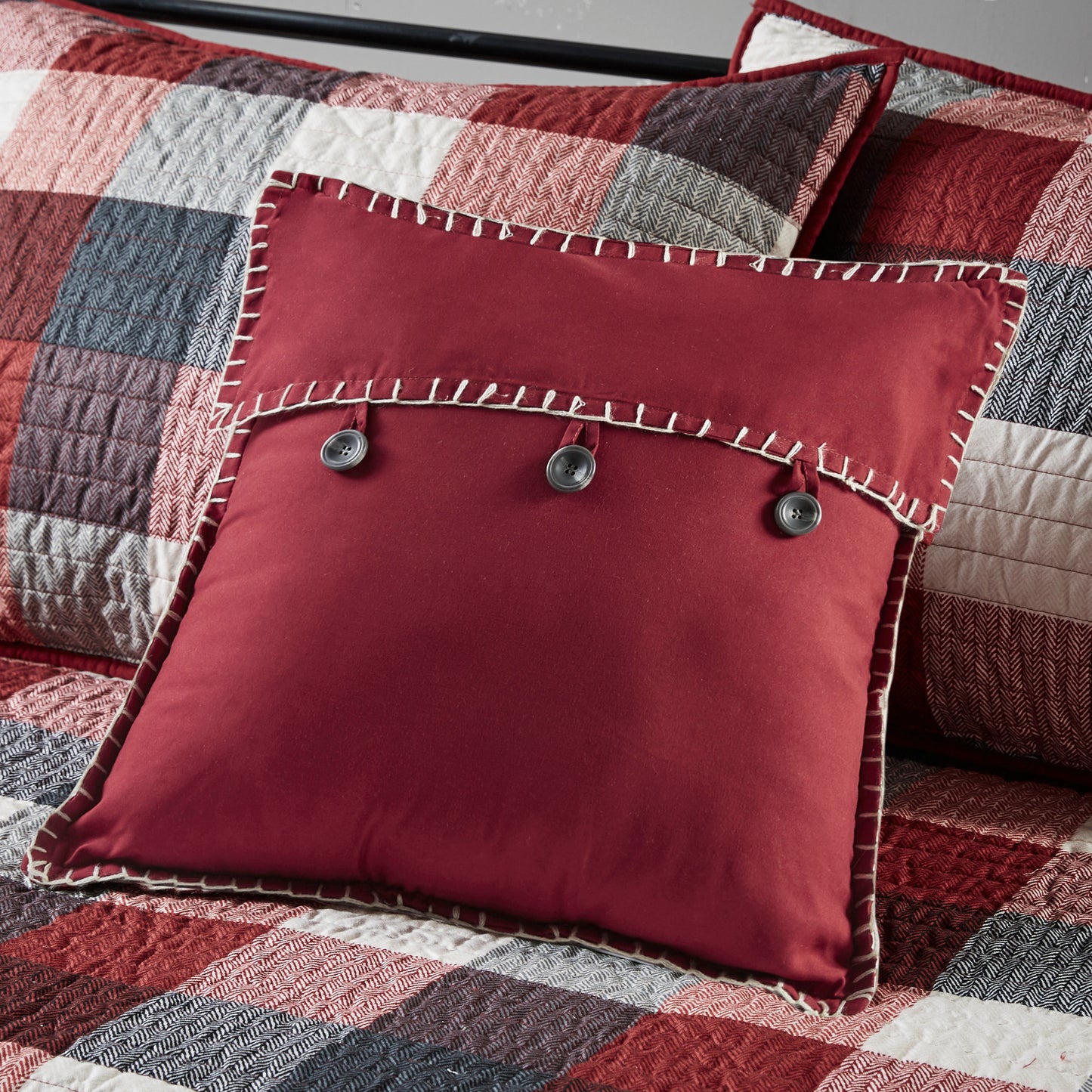 Madison Park 6 Piece Reversible Plaid Daybed Cover Set