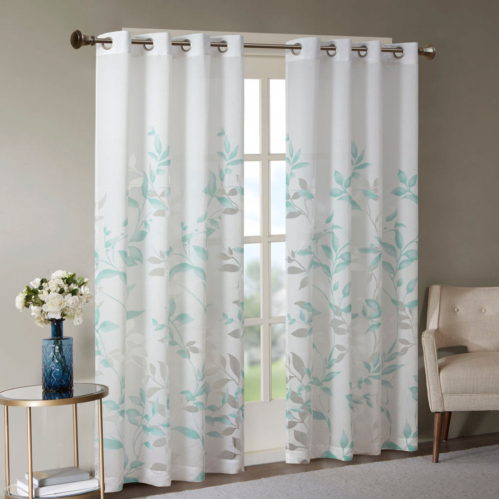 Madison Park Burnout Printed Curtain Panel