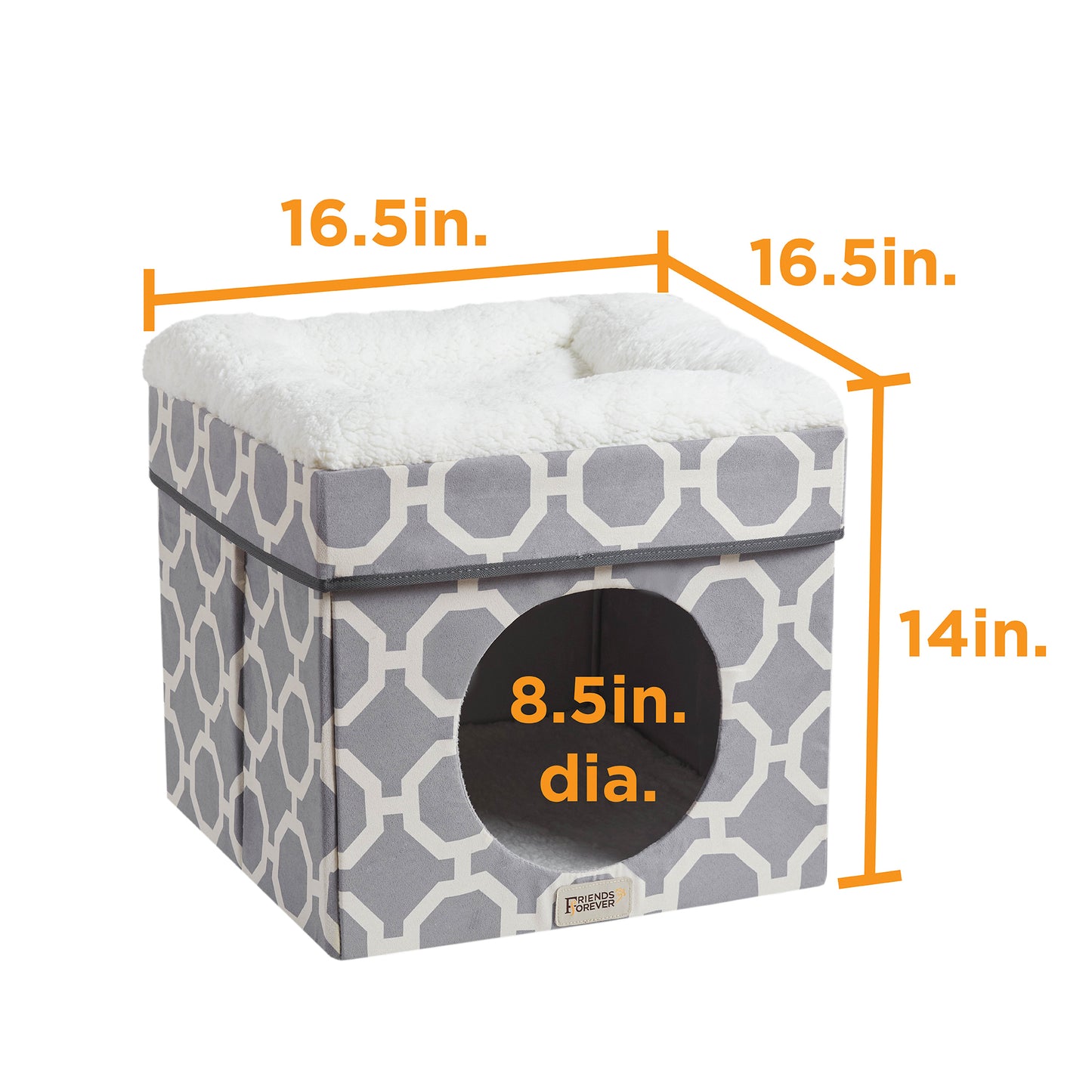 Madison Park Cat Ottoman