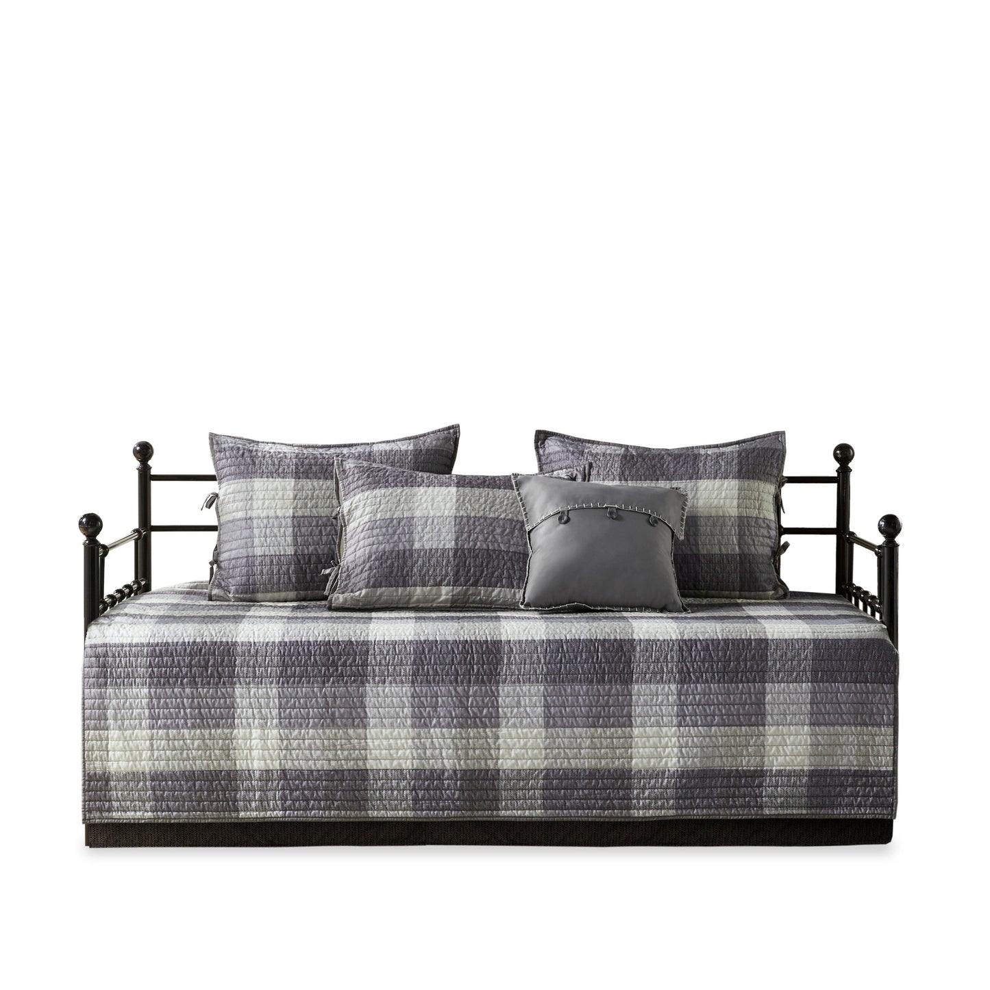 Madison Park 6 Piece Reversible Plaid Daybed Cover Set