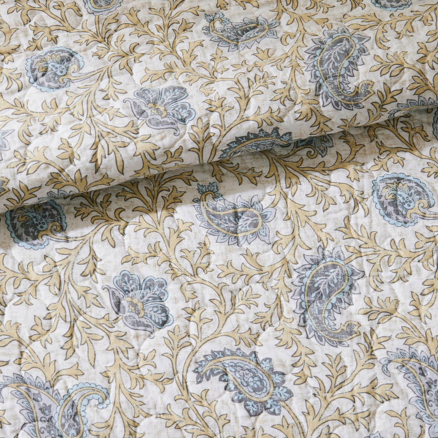 Madison Park 6 Piece Cotton Percale Quilt Set with Throw Pillows