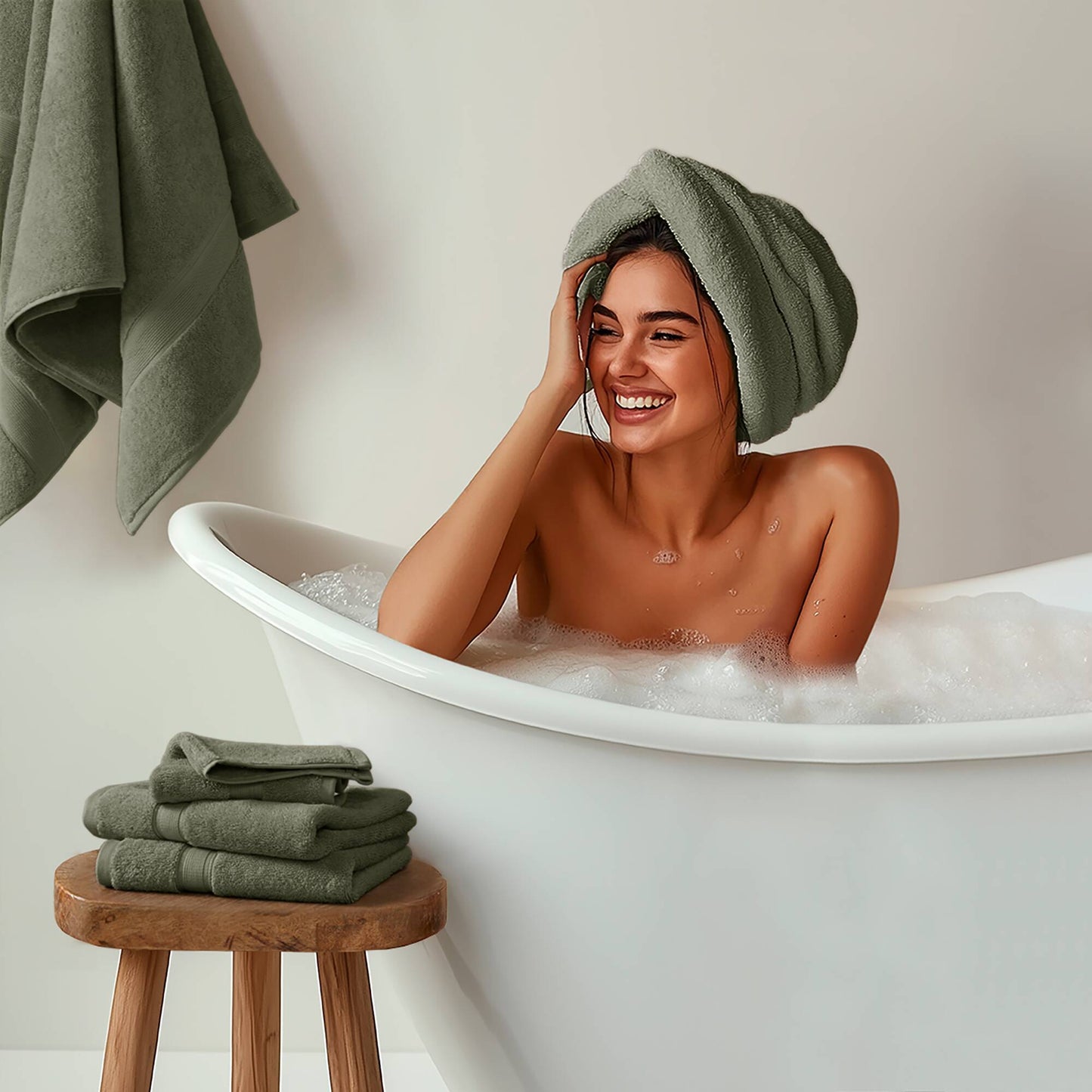 Madison Park Signature 800GSM Ultra-Soft 100% Cotton Absorbent Towel Set