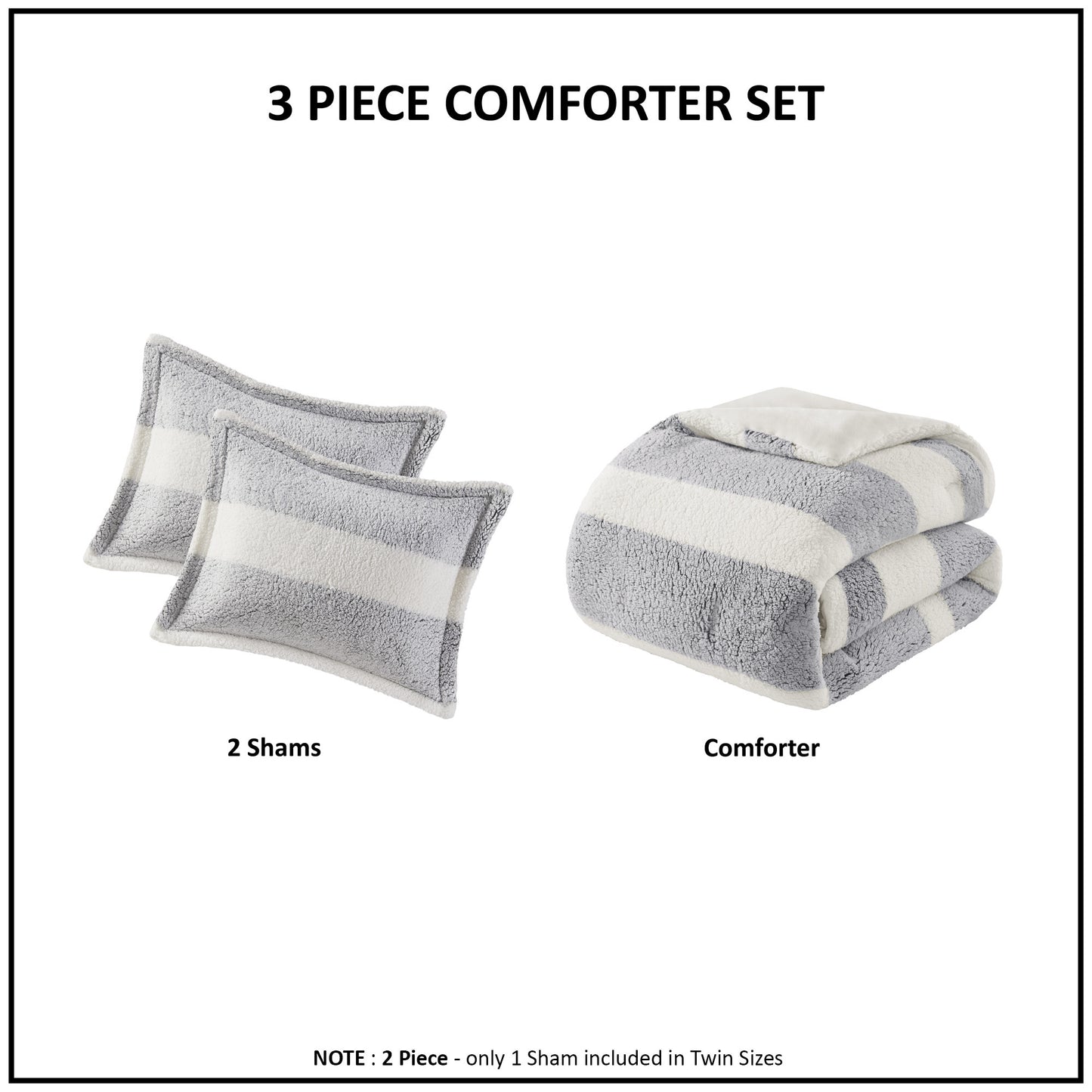 Madison Park Sherpa Comforter Set