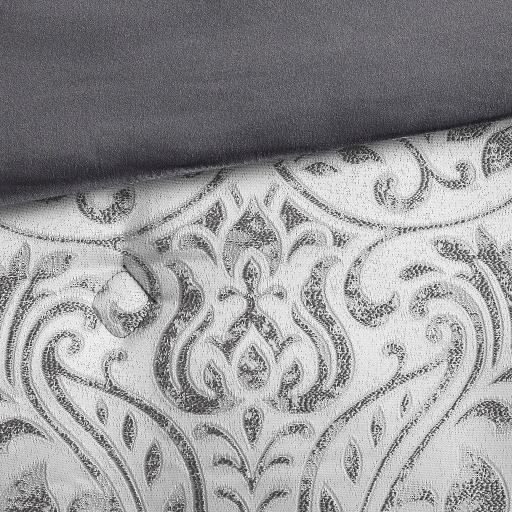 Madison Park 12 Piece Jacquard Comforter Set with Bed Sheets