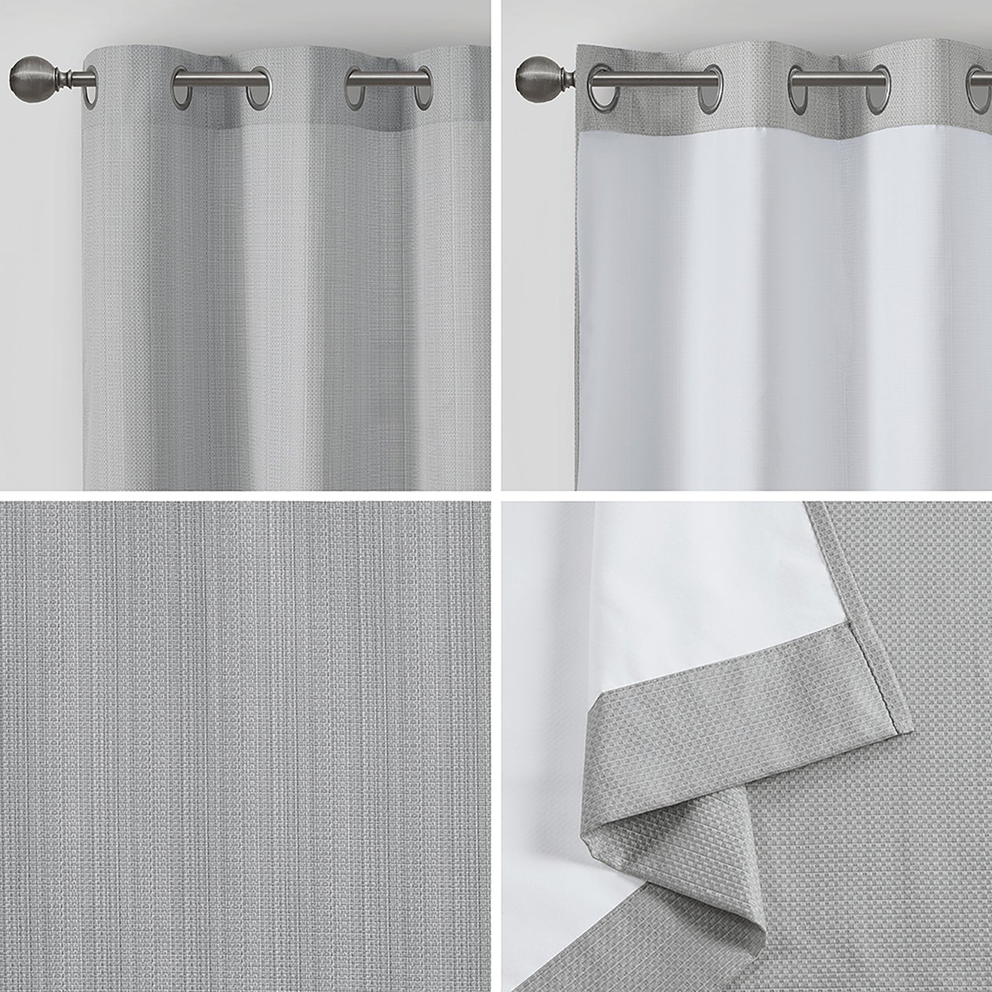 Madison Park Basketweave Room Darkening Curtain Panel Pair