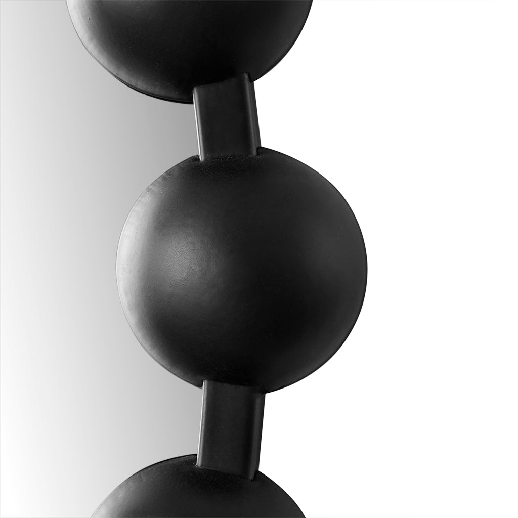 Madison Park Signature 36" Large Decorative Round Wall Mirror with Beaded Metal Frame