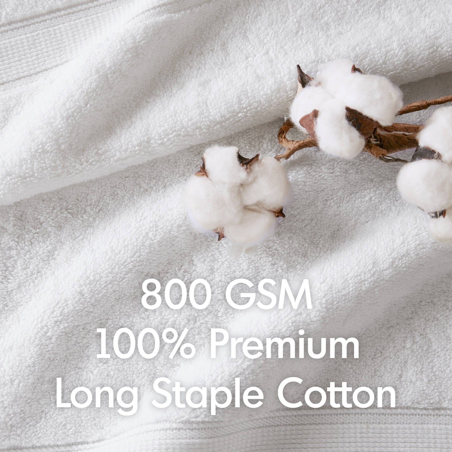 Madison Park Signature 800GSM Ultra-Soft 100% Cotton Absorbent Towel Set