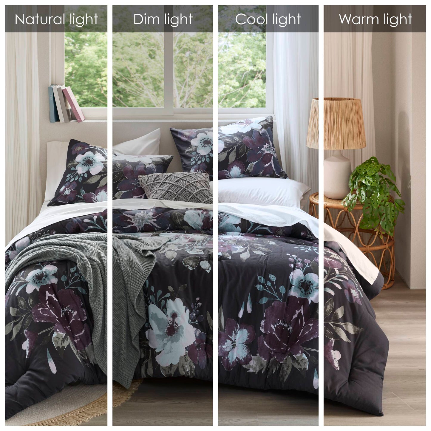 Madison Park 3 Piece Cotton Printed Comforter Set