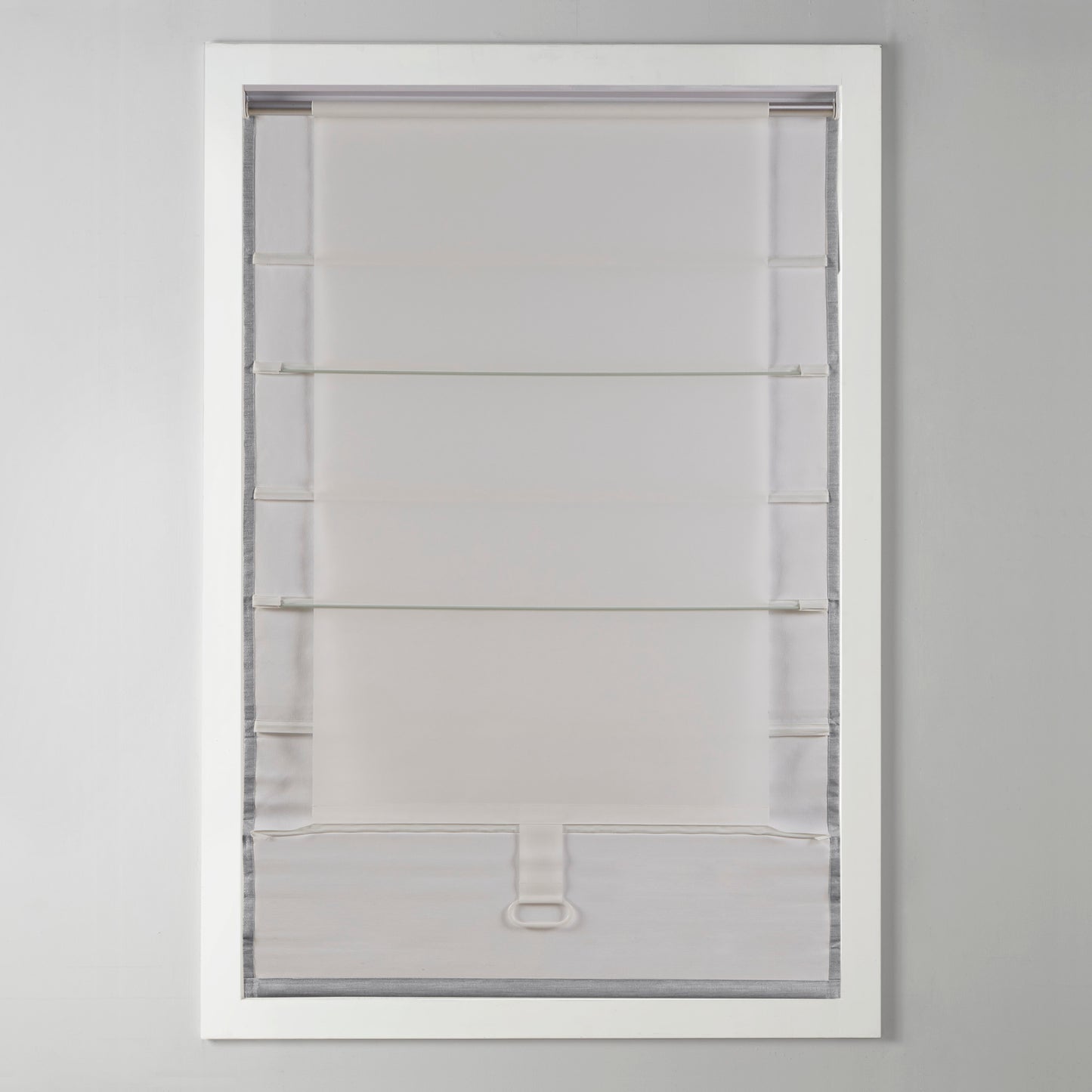 Madison Park Basketweave Room Darkening Cordless Roman Shade