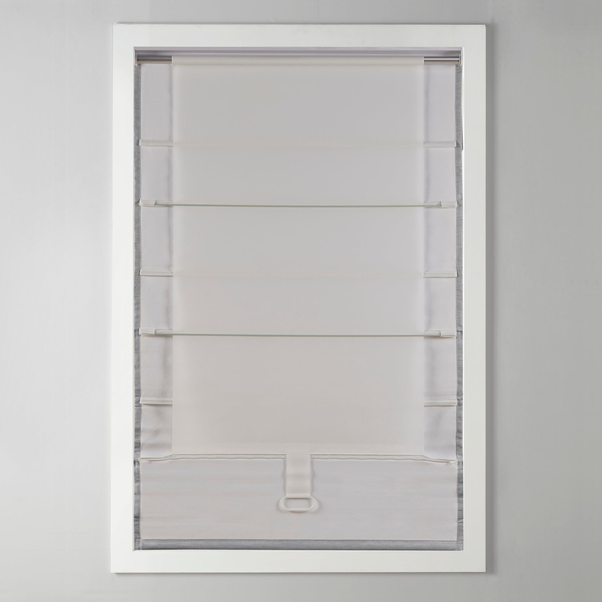 Madison Park Basketweave Room Darkening Cordless Roman Shade