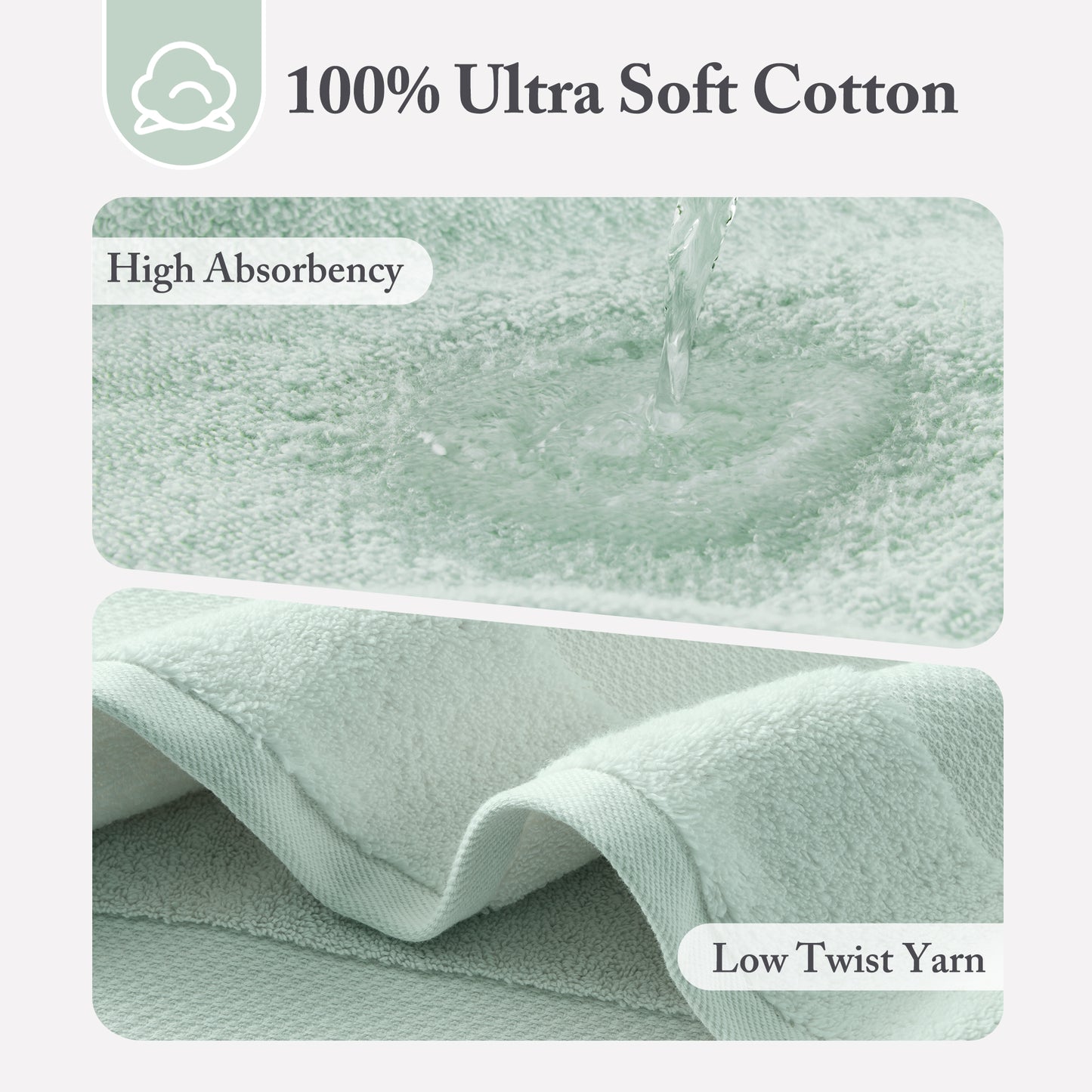 Madison Park Signature Cotton 6 Piece Bath Towel Set