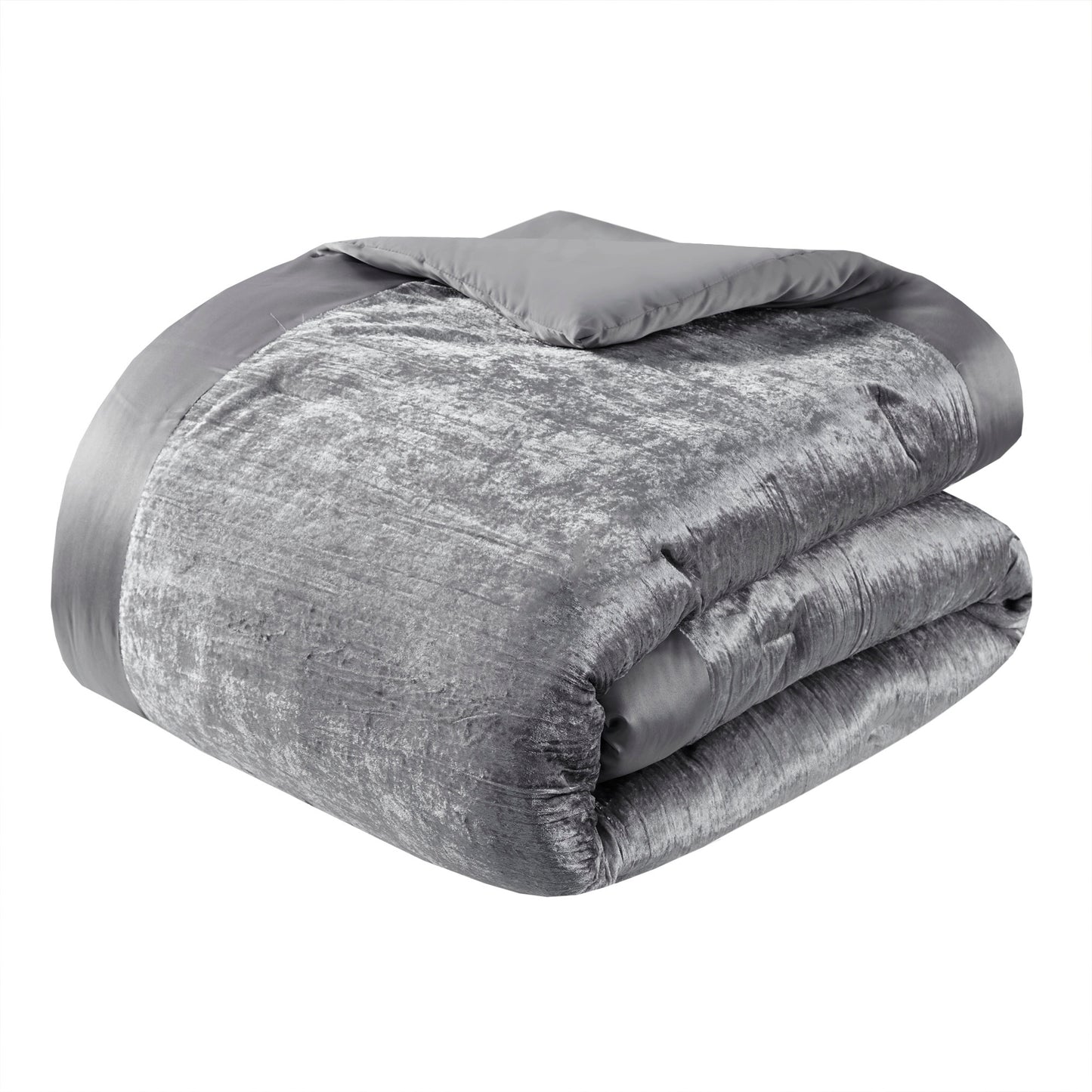Madison Park 5 Piece Crinkle Velvet Comforter Set