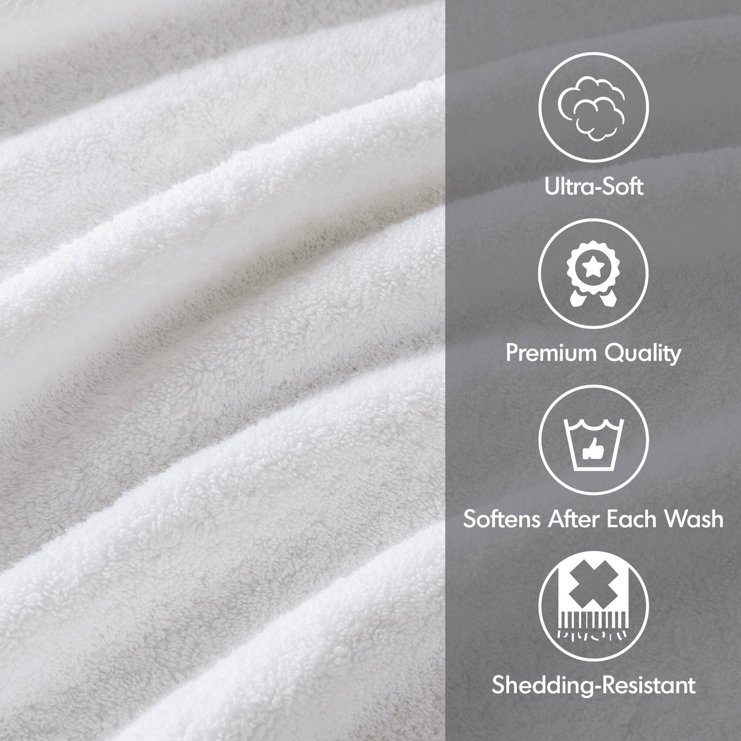 Madison Park Signature 800GSM Ultra-Soft 100% Cotton Absorbent Towel Set