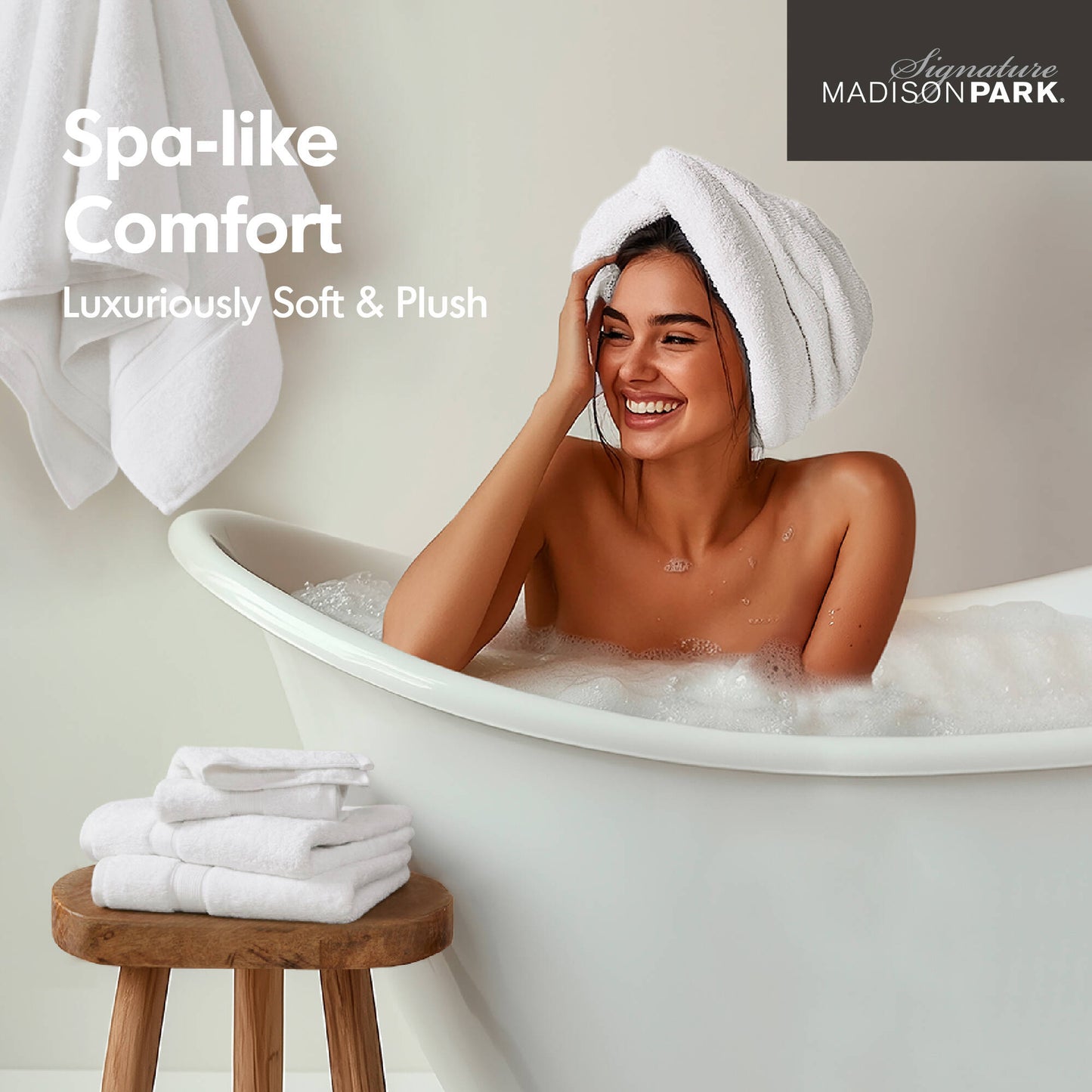 Madison Park Signature 800GSM Ultra-Soft 100% Cotton Absorbent Towel Set
