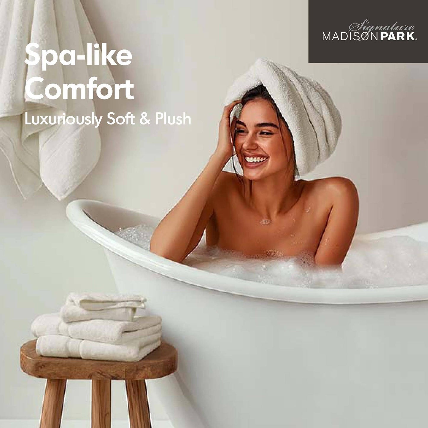Madison Park Signature 800GSM Ultra-Soft 100% Cotton Absorbent Towel Set