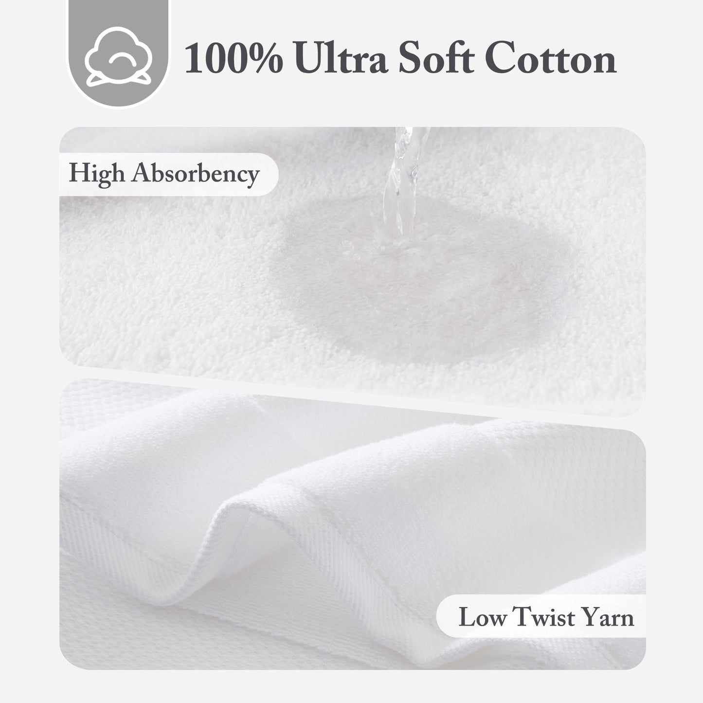 Madison Park Signature 100% Cotton Bath Sheet 2 Piece Set