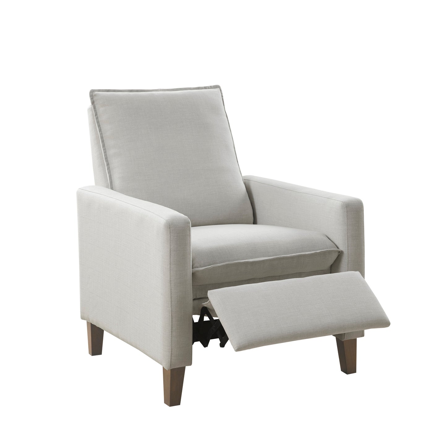 Madison Park Upholstered Manual Push Back Recliner