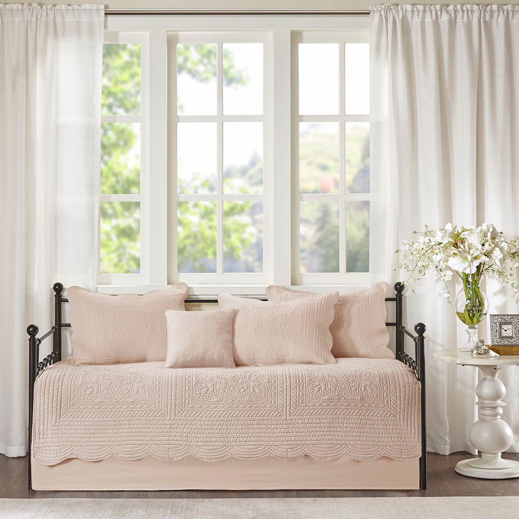 Madison Park 6 Piece Reversible Scalloped Edge Daybed Cover Set