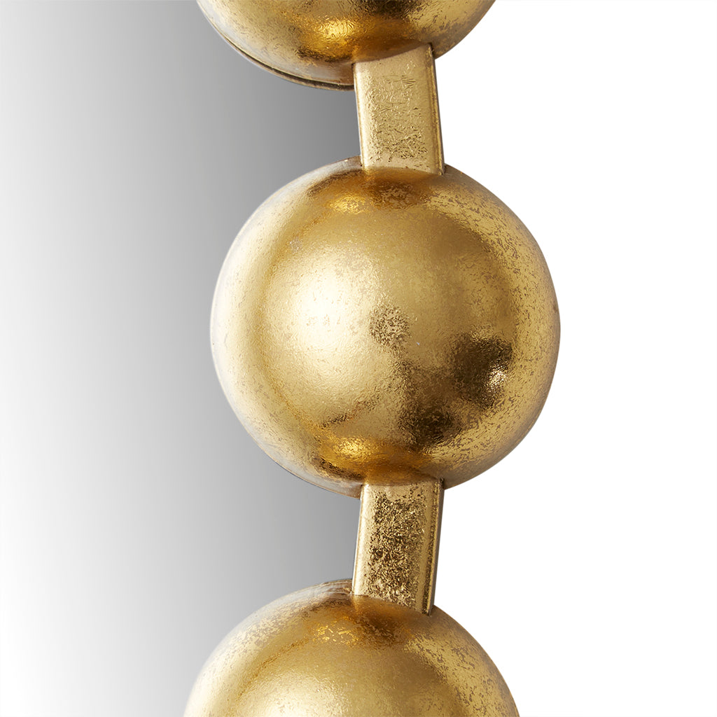 Madison Park Signature 36" Large Decorative Round Wall Mirror with Beaded Metal Frame