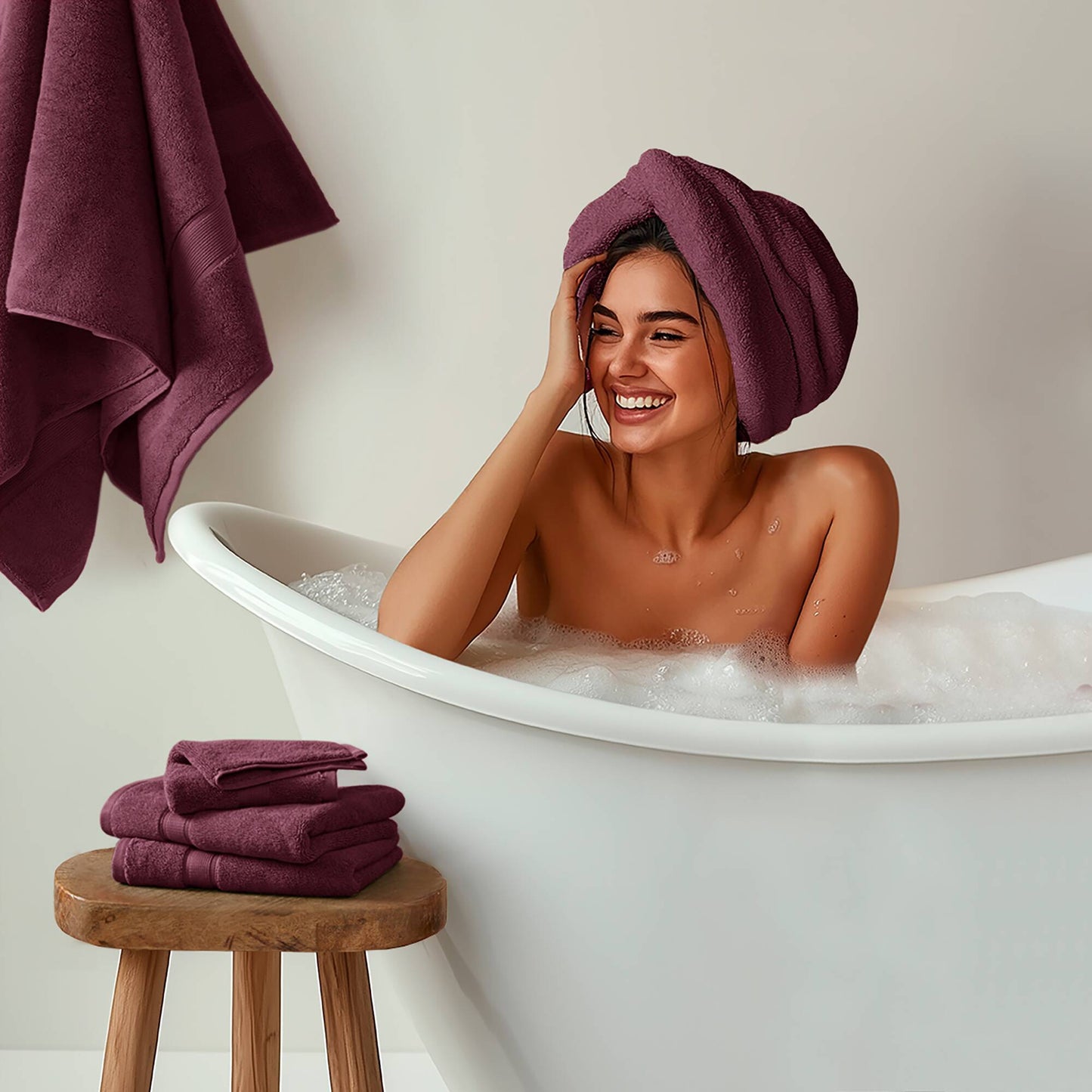 Madison Park Signature 800GSM Ultra-Soft 100% Cotton Absorbent Towel Set