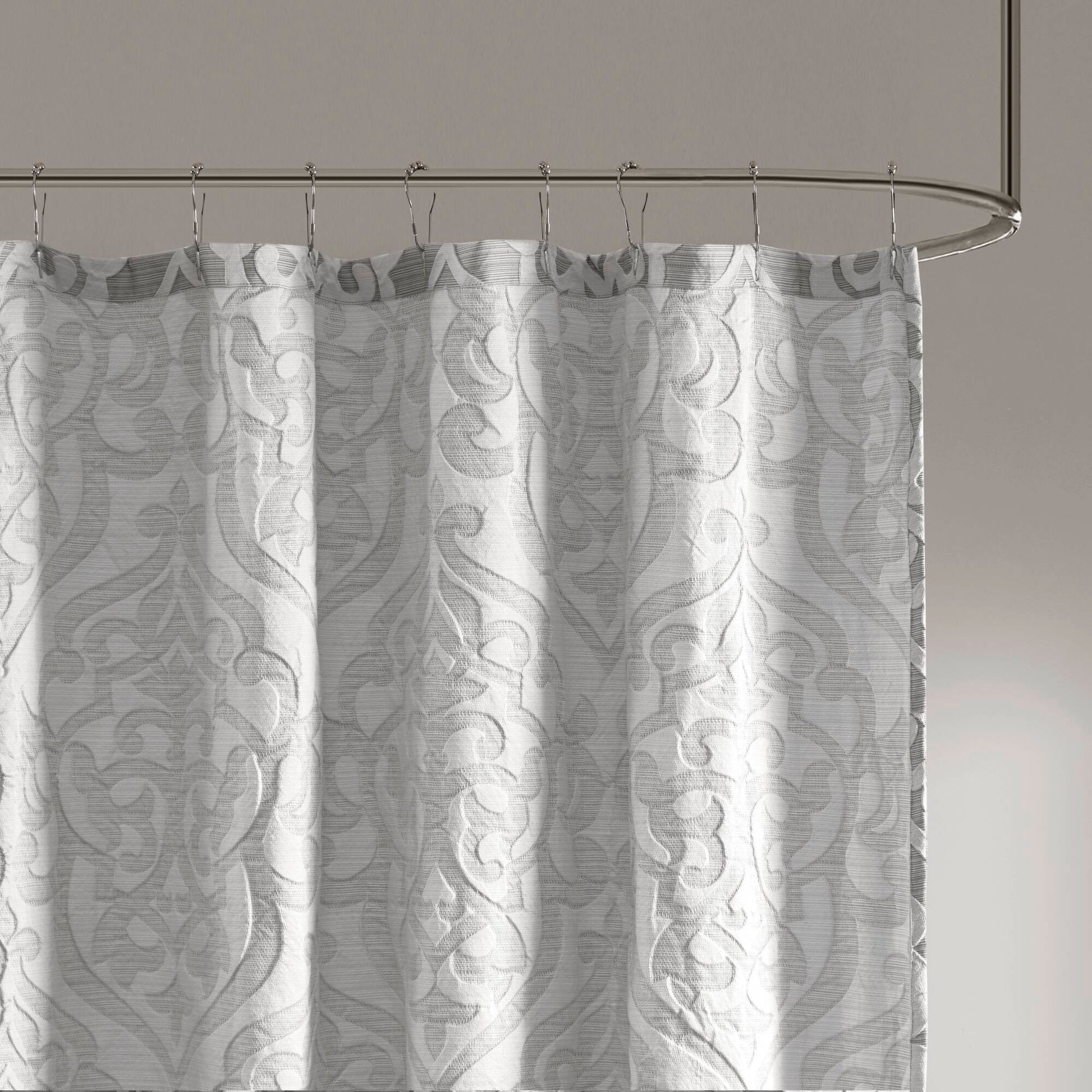 Madison Park Jacquard Shower Curtain