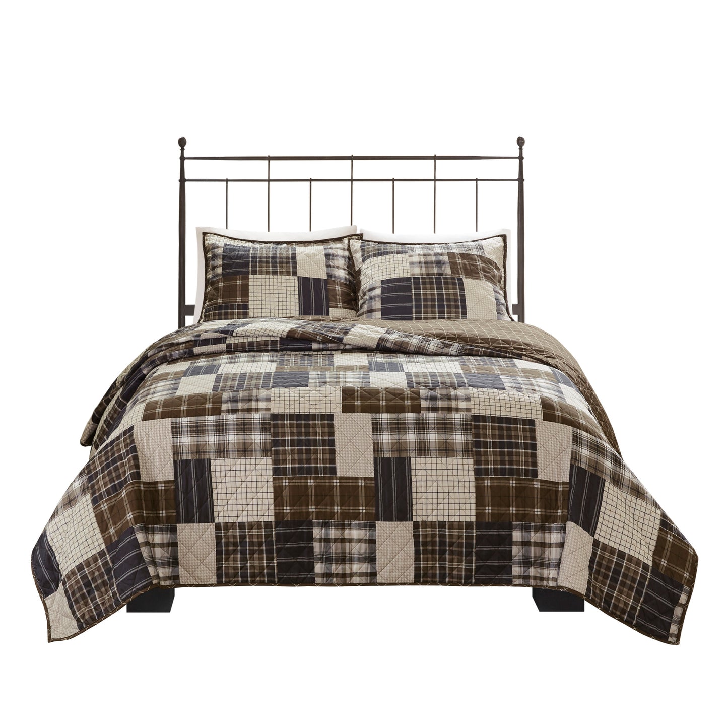 Madison Park 3 Piece Reversible Printed Quilt Set