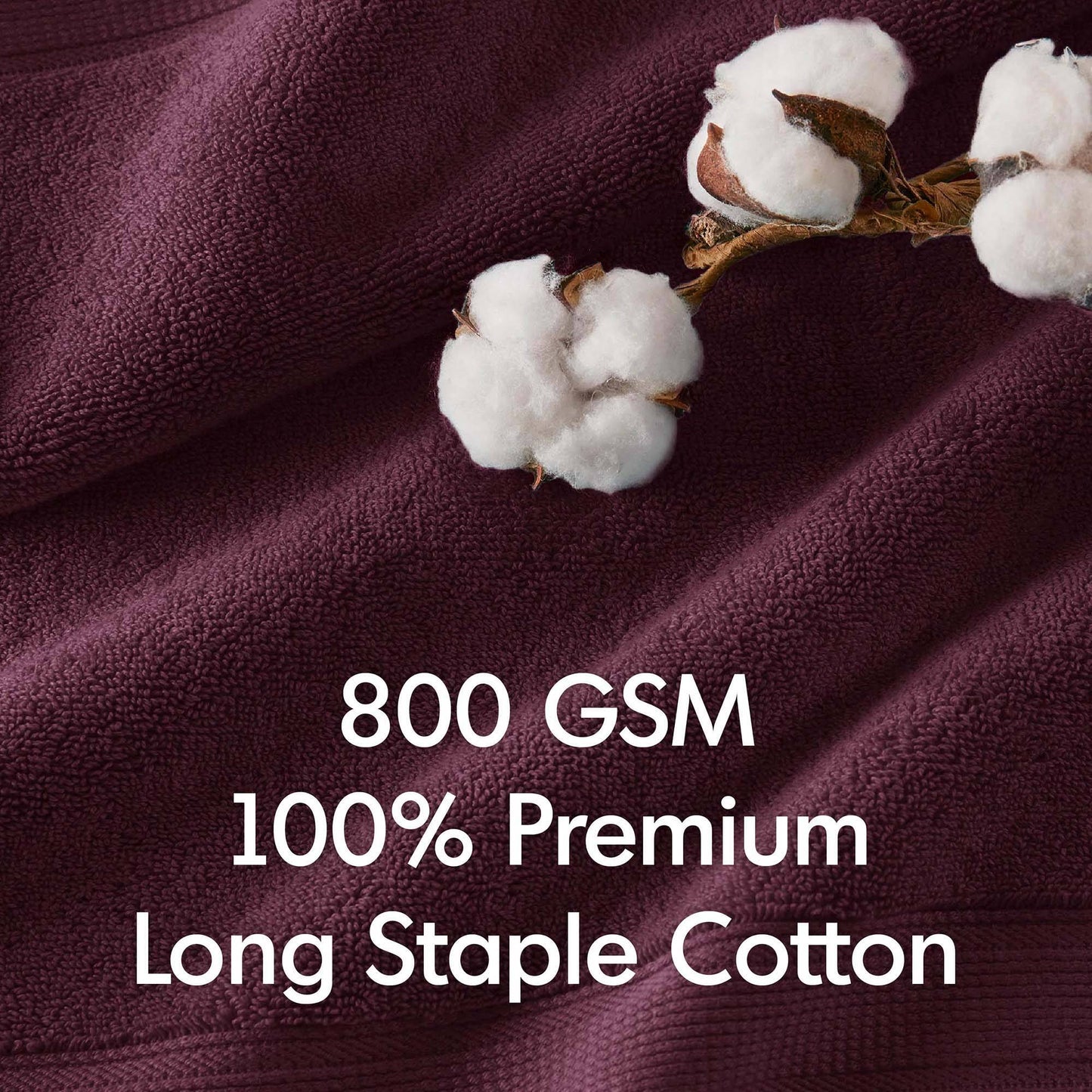 Madison Park Signature 800GSM Ultra-Soft 100% Cotton Absorbent Towel Set