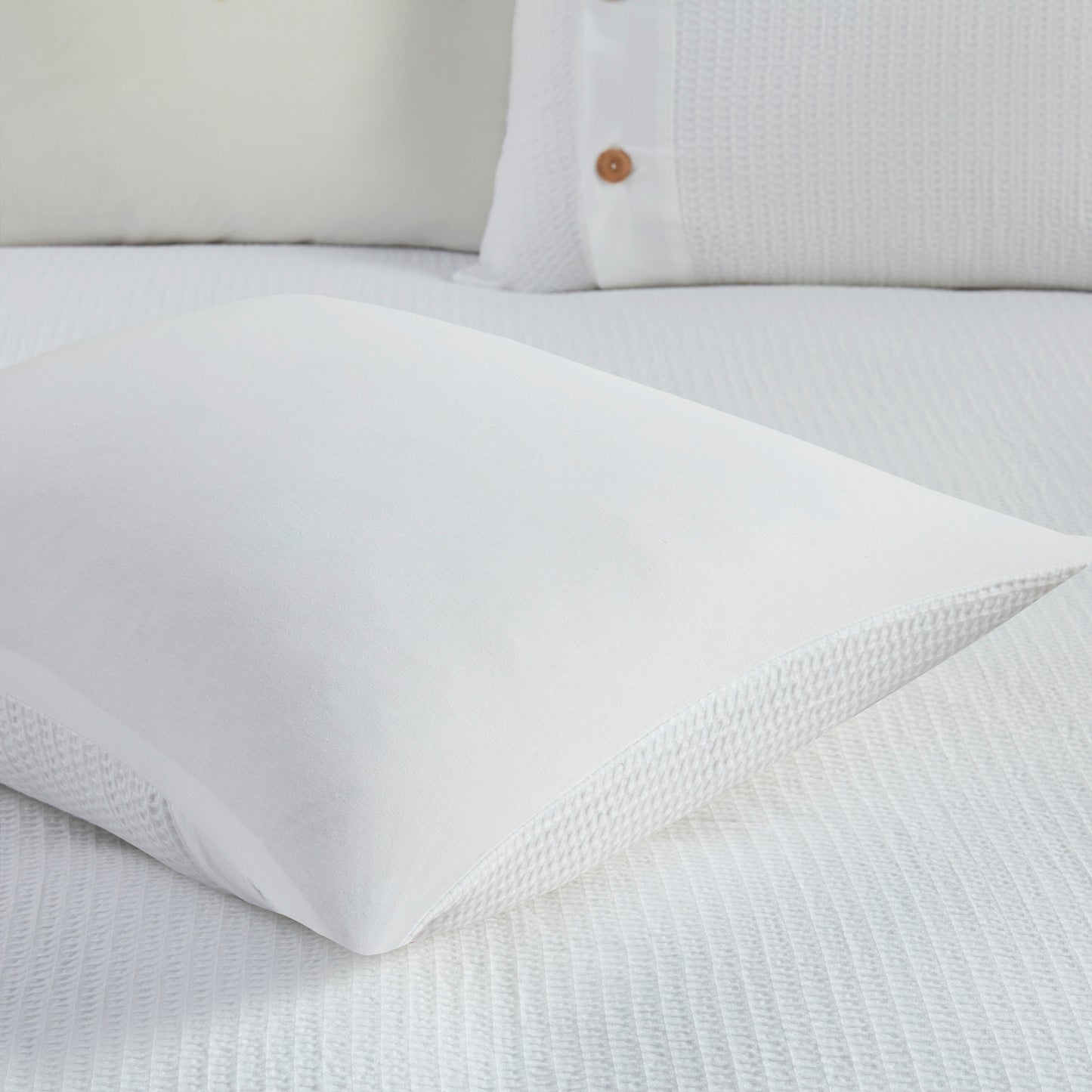 Madison Park 3 Piece Cotton Waffle Weave Duvet Cover Set
