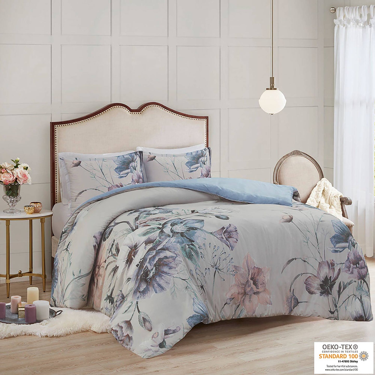 Madison Park 3 Piece Cotton Printed Duvet Cover Set
