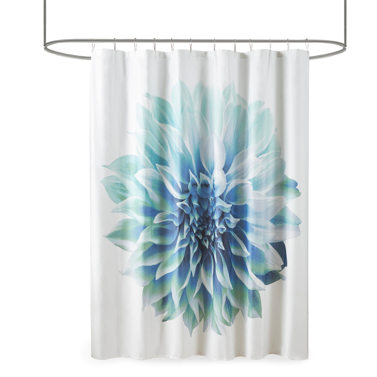 Madison Park Printed Floral Cotton Shower Curtain