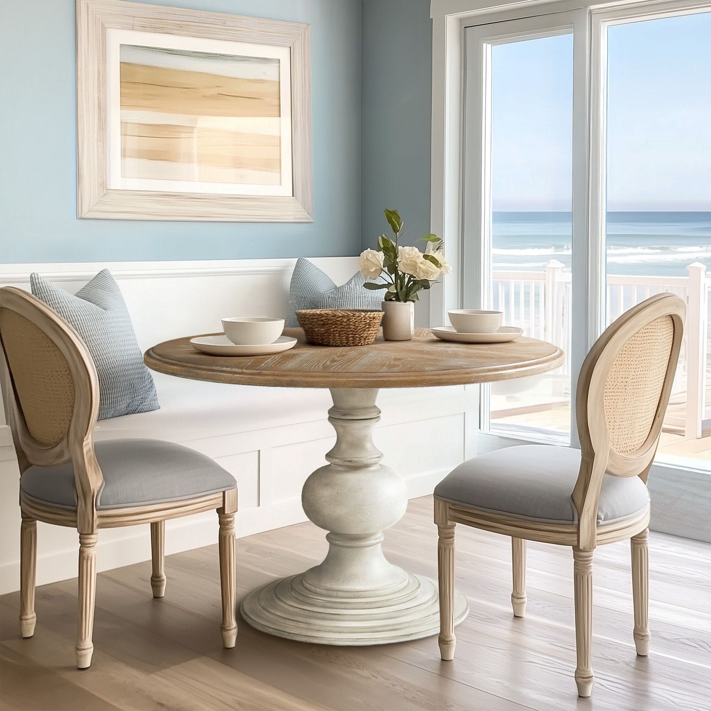 Madison Park 46" Round Pedestal Dining Table
