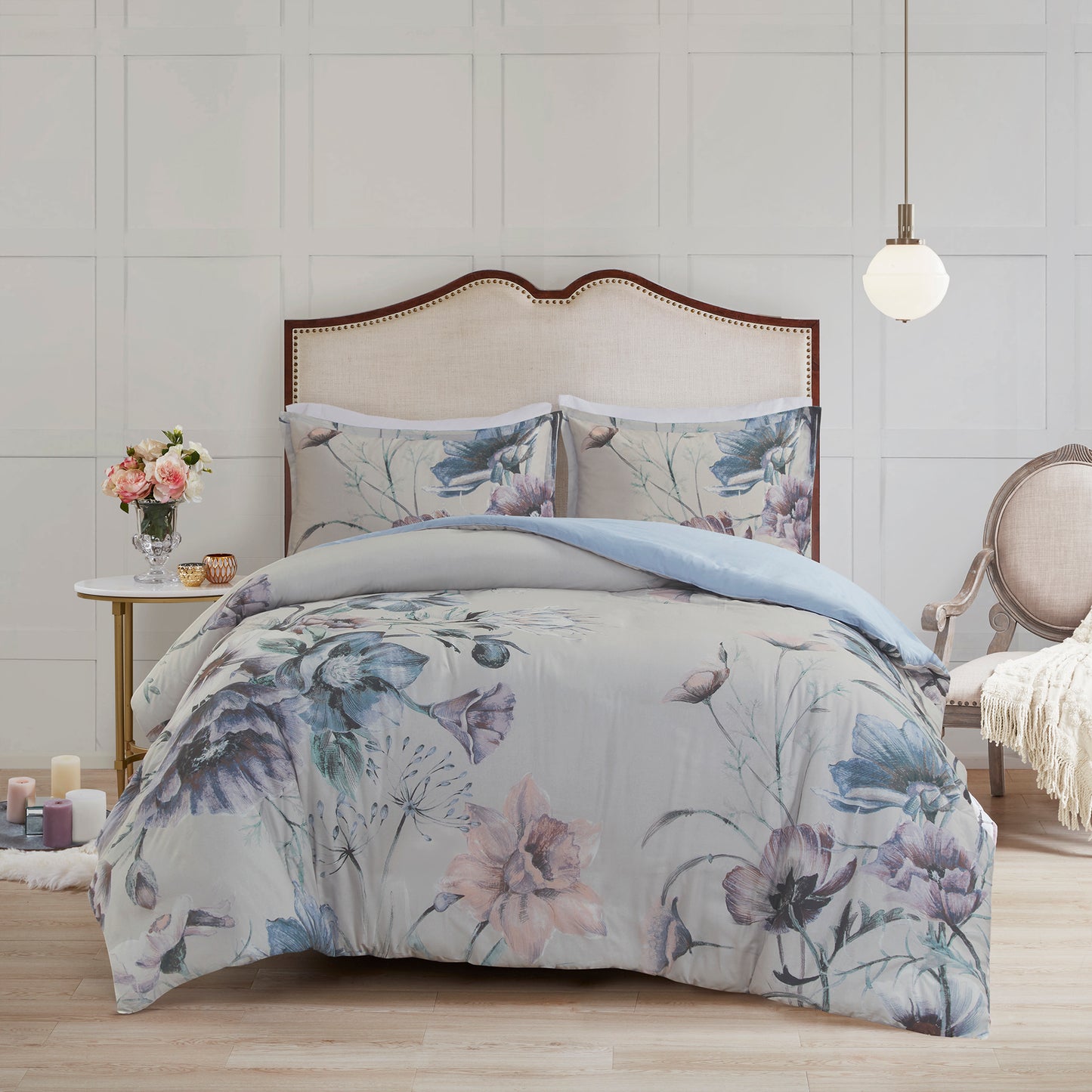 Madison Park 3 Piece Cotton Printed Duvet Cover Set