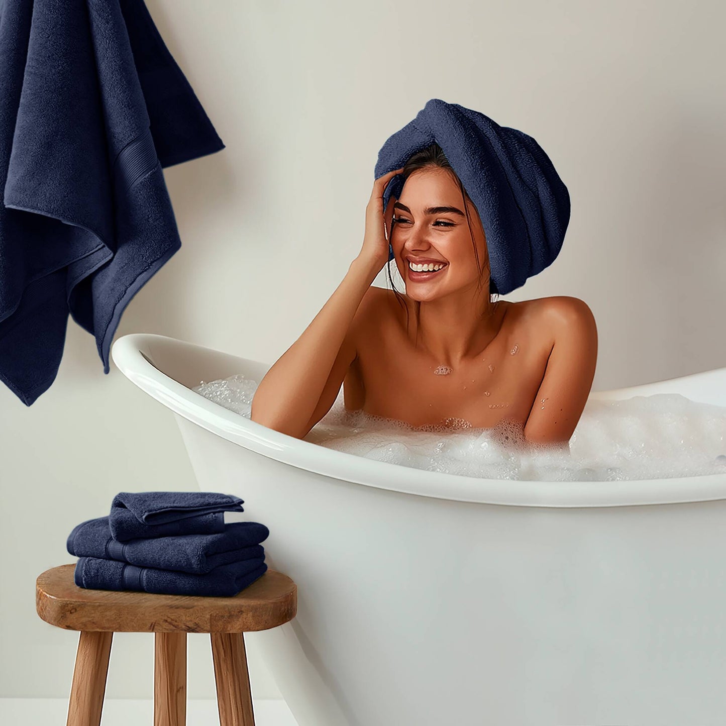 Madison Park Signature 800GSM Ultra-Soft 100% Cotton Absorbent Towel Set